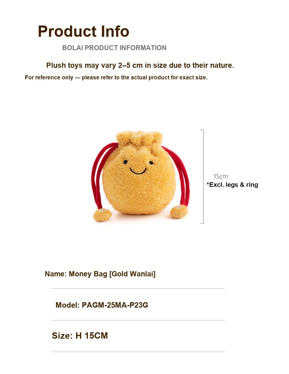 Money Bag Plush Pouch