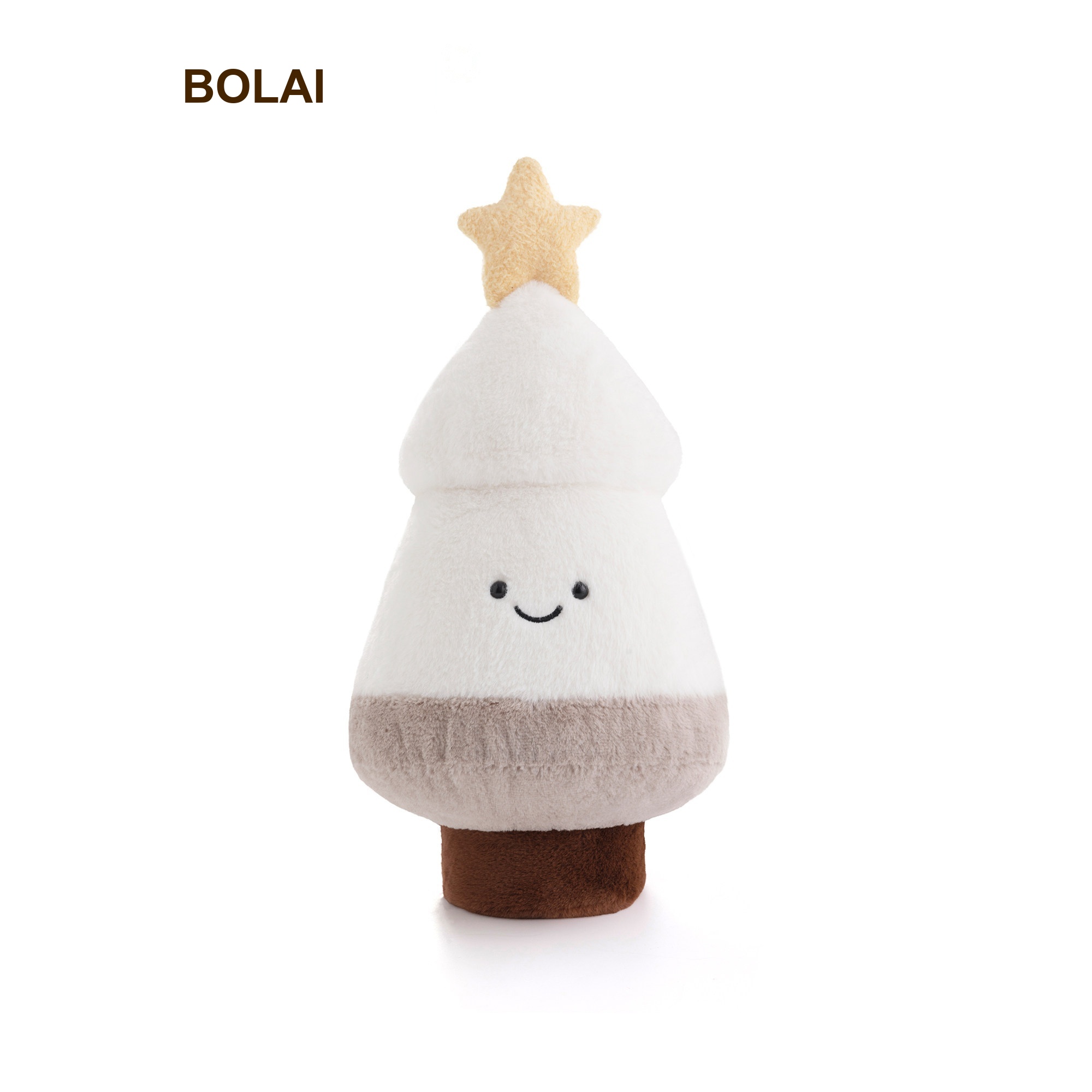 Snowy Christmas Tree & Star Plush Toy