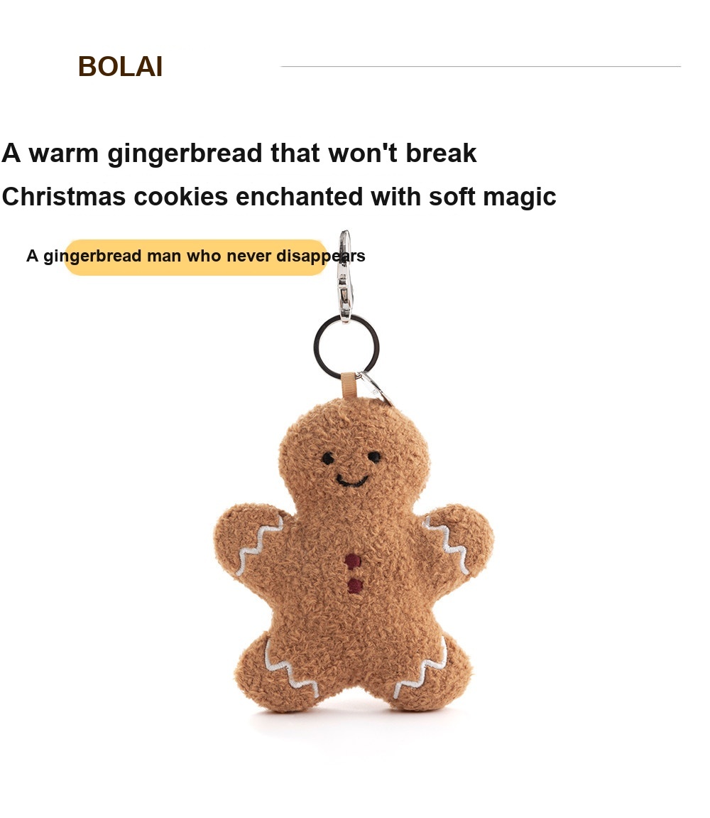 Gingerbread Man Plush Charm