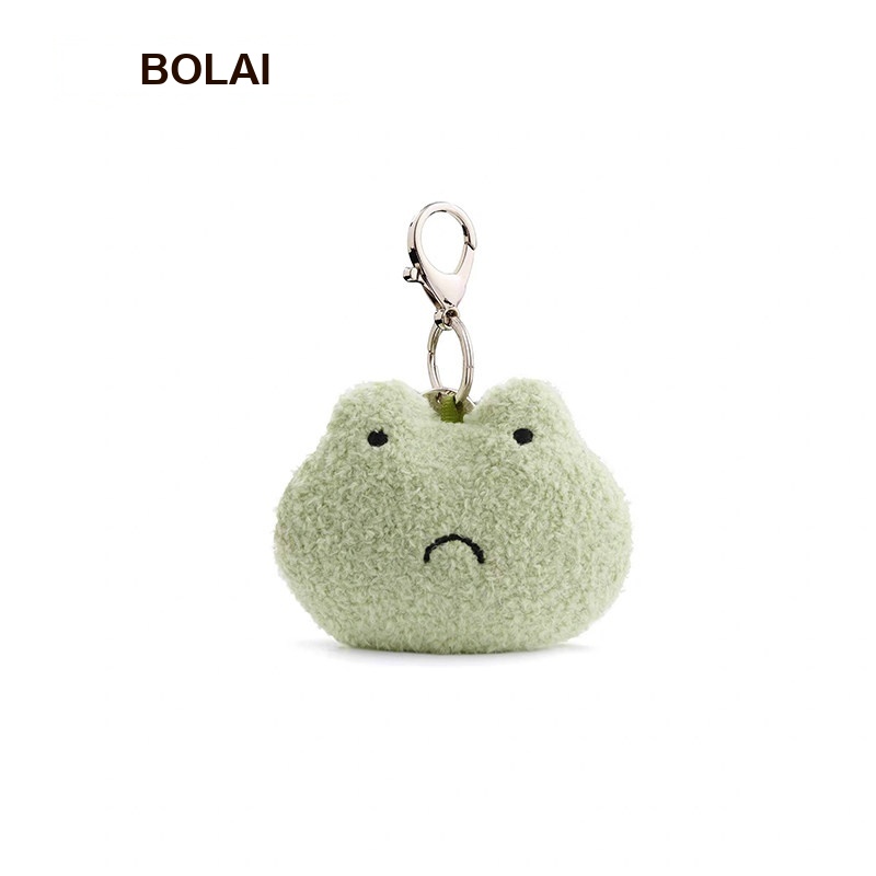 Grumpy Frog Plush Charm