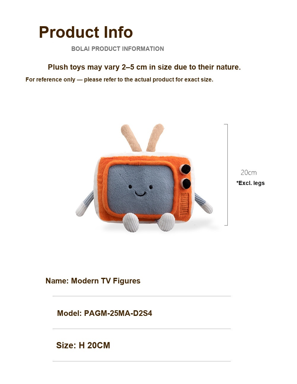 Retro TV Plush Toy