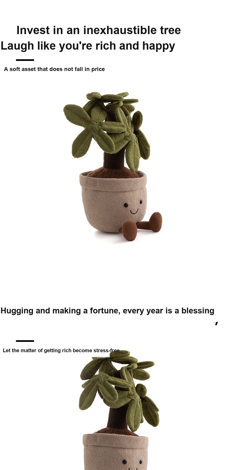 Money Tree Pot Plush