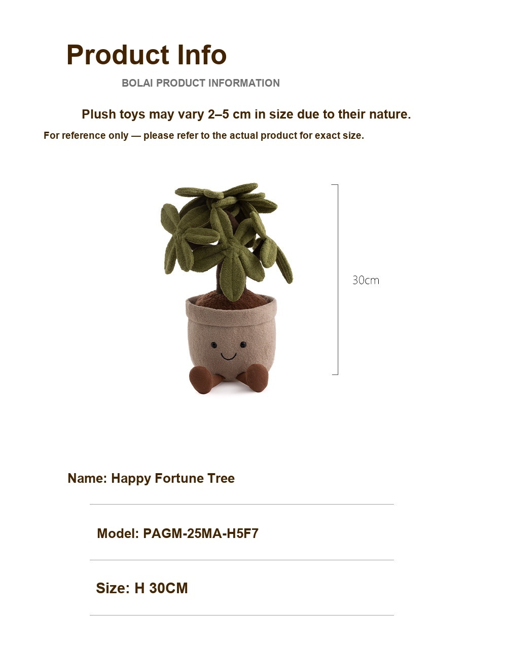 Money Tree Pot Plush