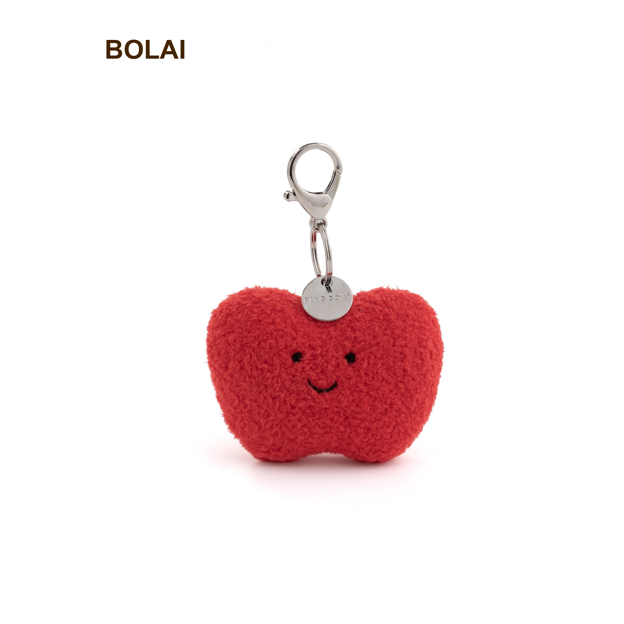Heart Apple Plush Charm