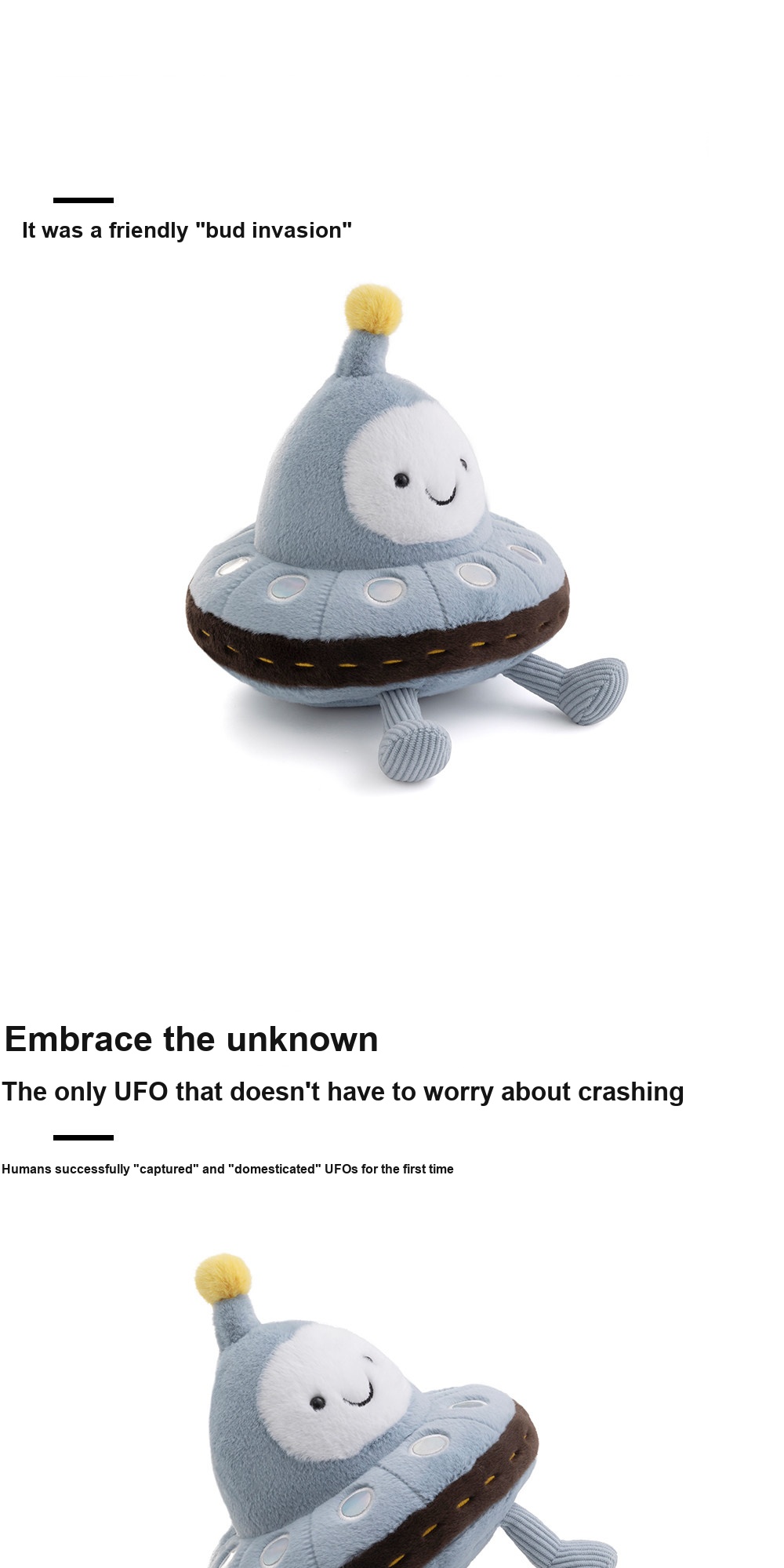Bubble UFO Plush Toy