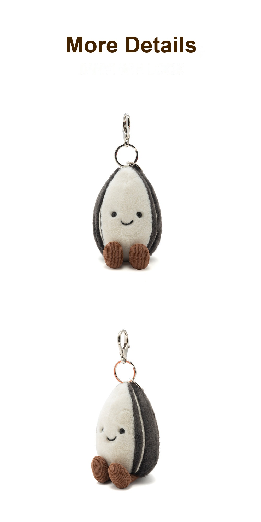Sunflower Seed Plush Charm