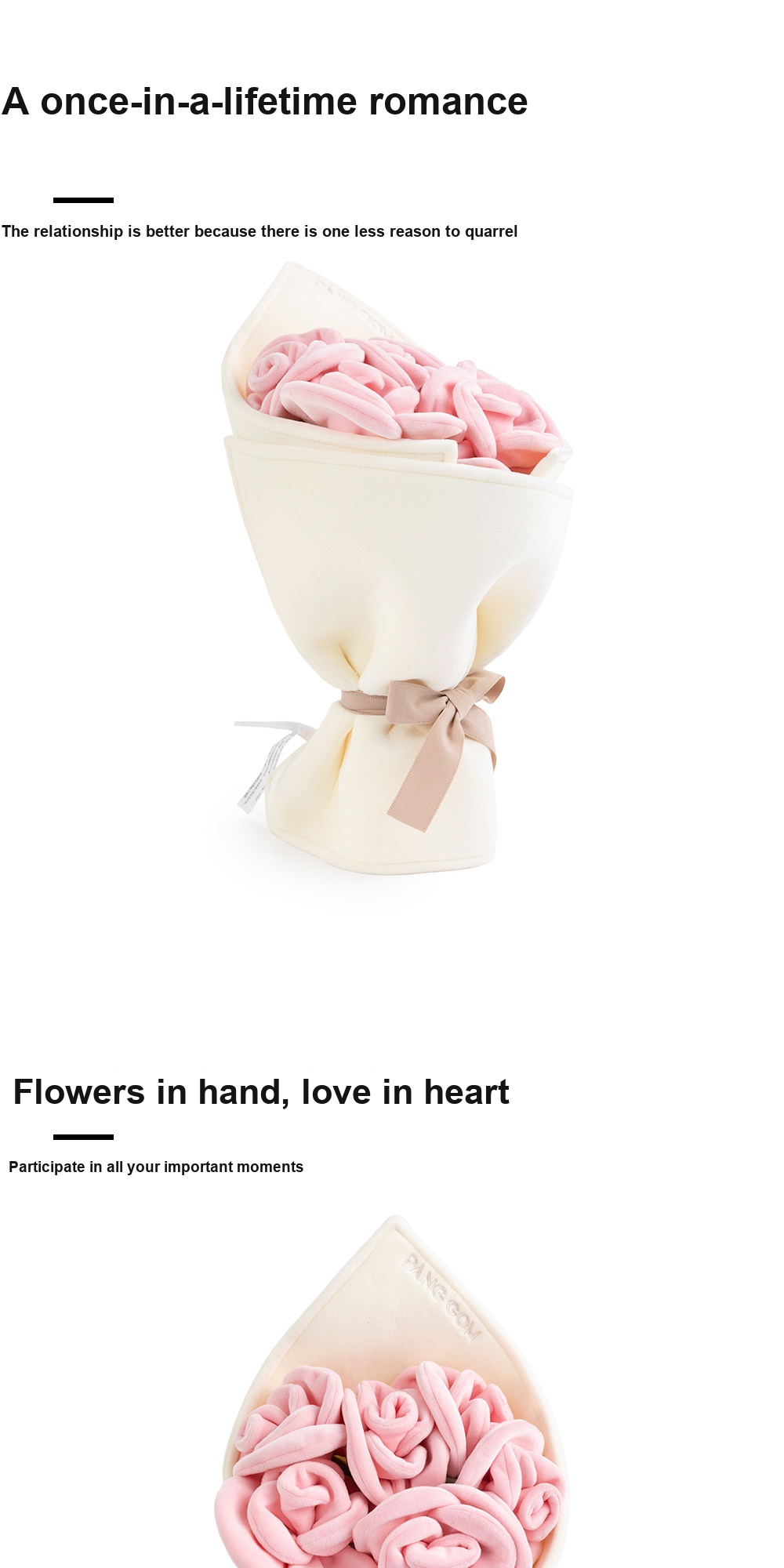 Handheld Rose Bouquet Plush
