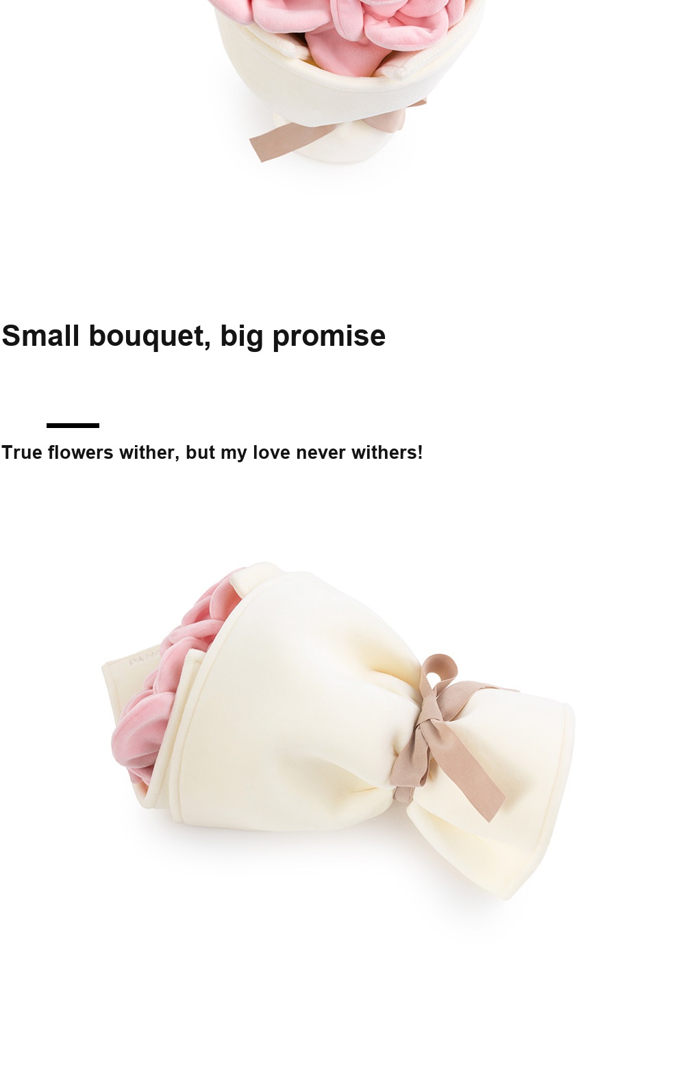 Handheld Rose Bouquet Plush