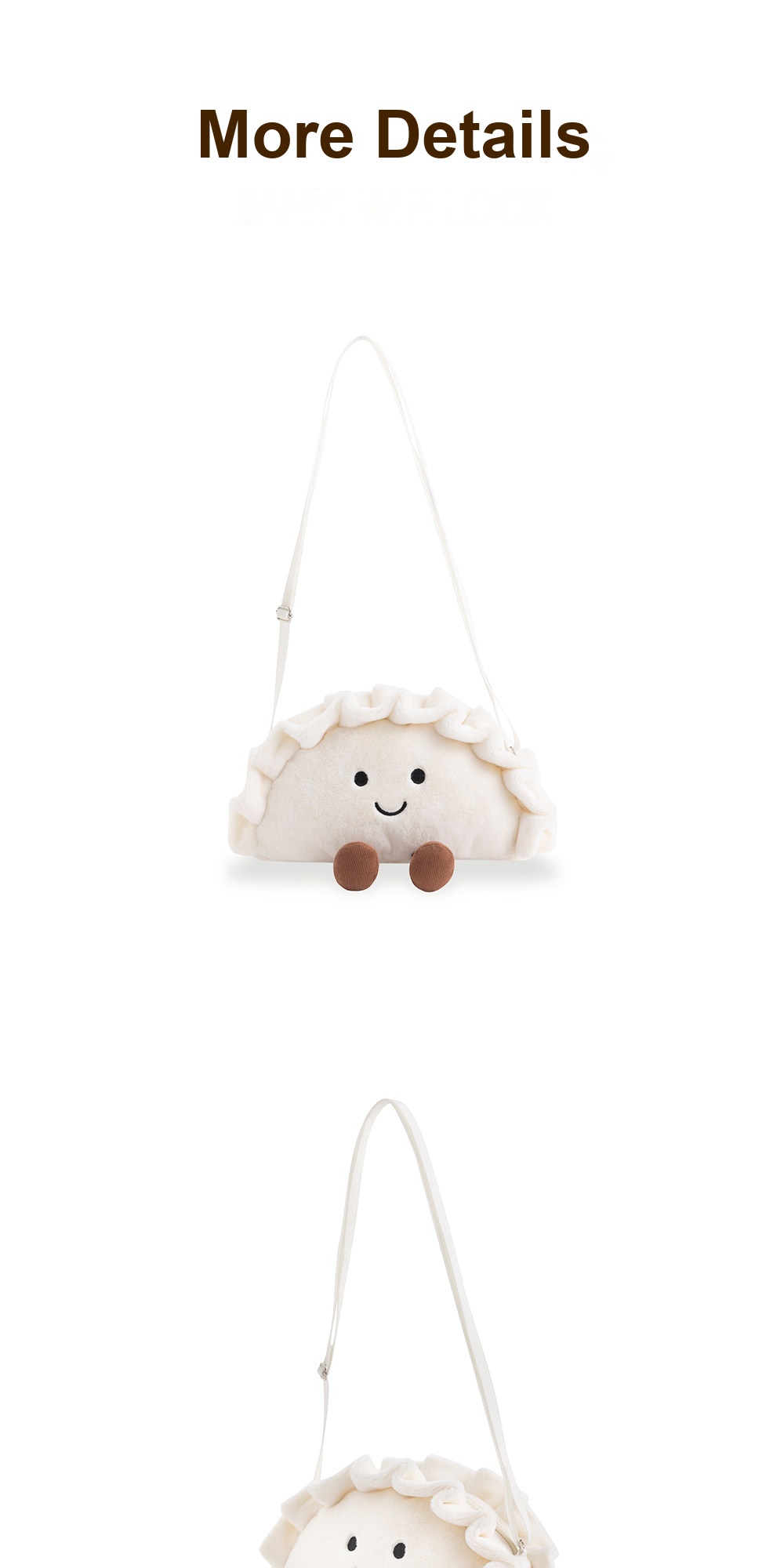 Dumpling Plush Crossbody Phone Bag