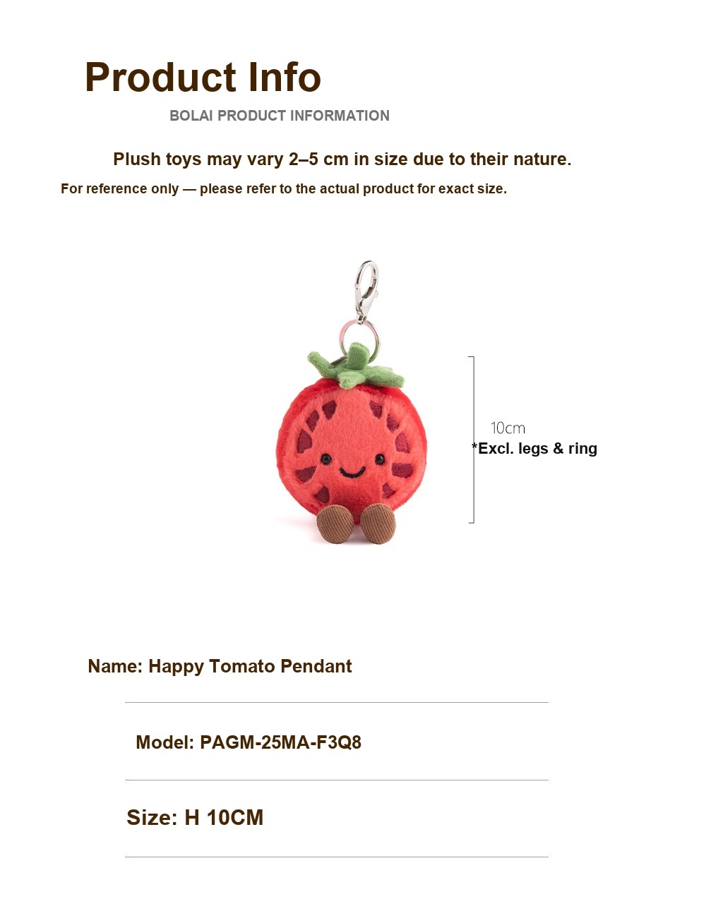 Tomato Plush Charm