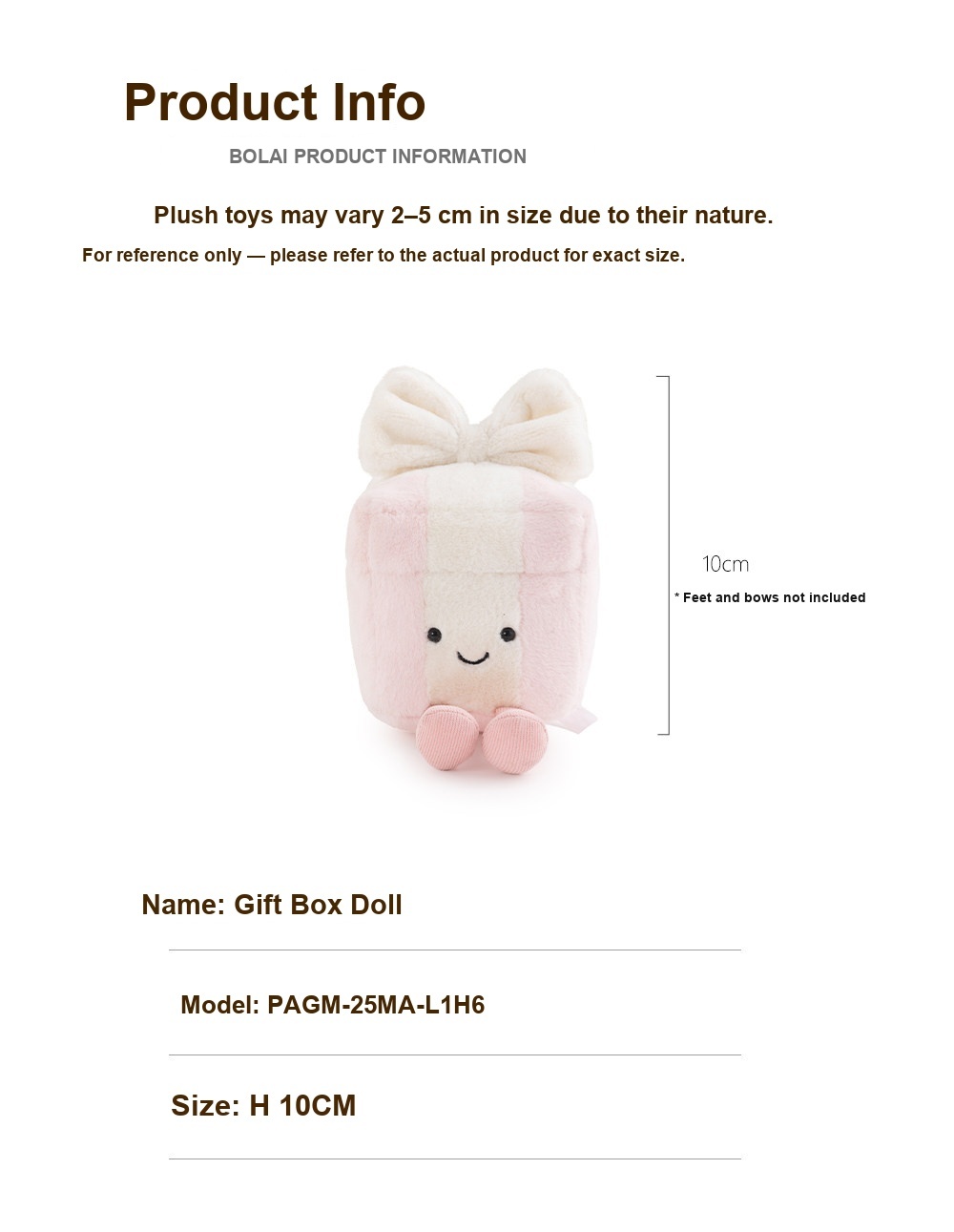 Plush Gift Box Toy