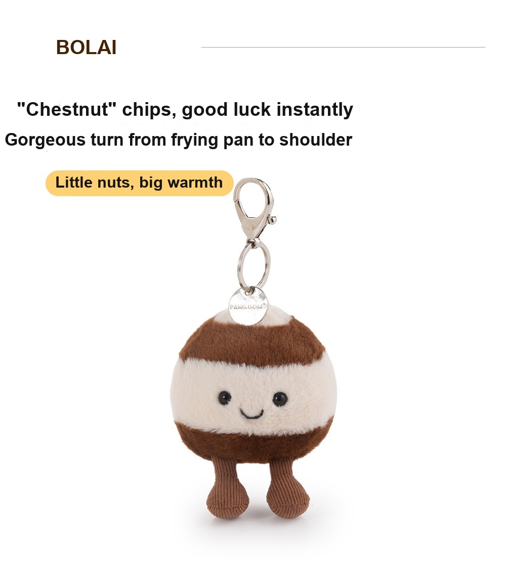 Happy Chestnut Plush Charm