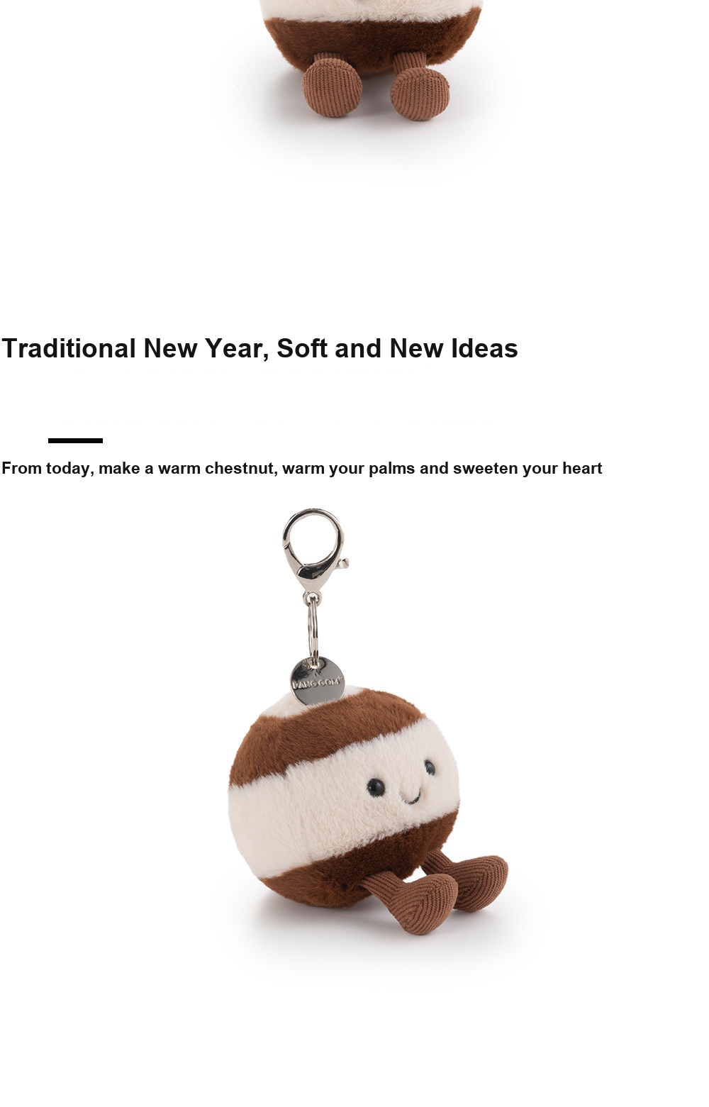 Happy Chestnut Plush Charm