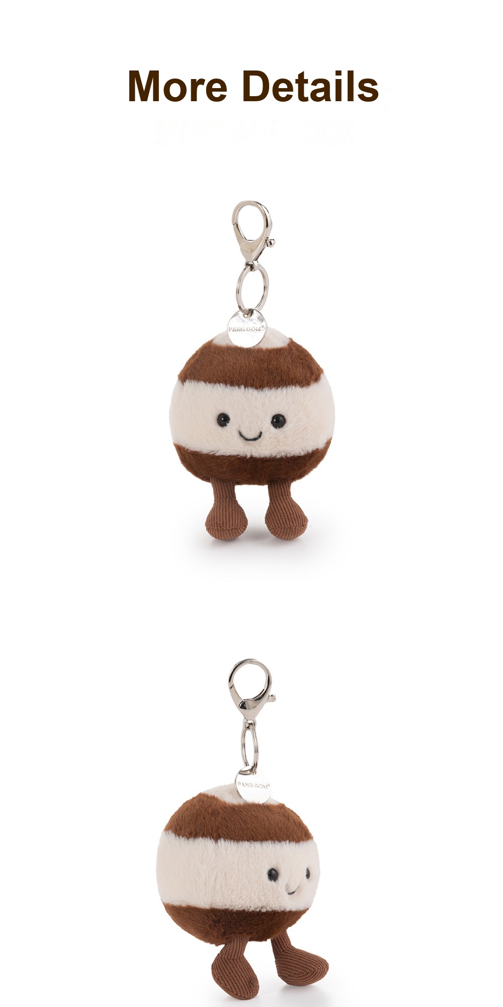 Happy Chestnut Plush Charm
