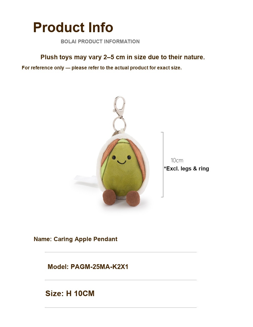 Pistachio Plush Charm