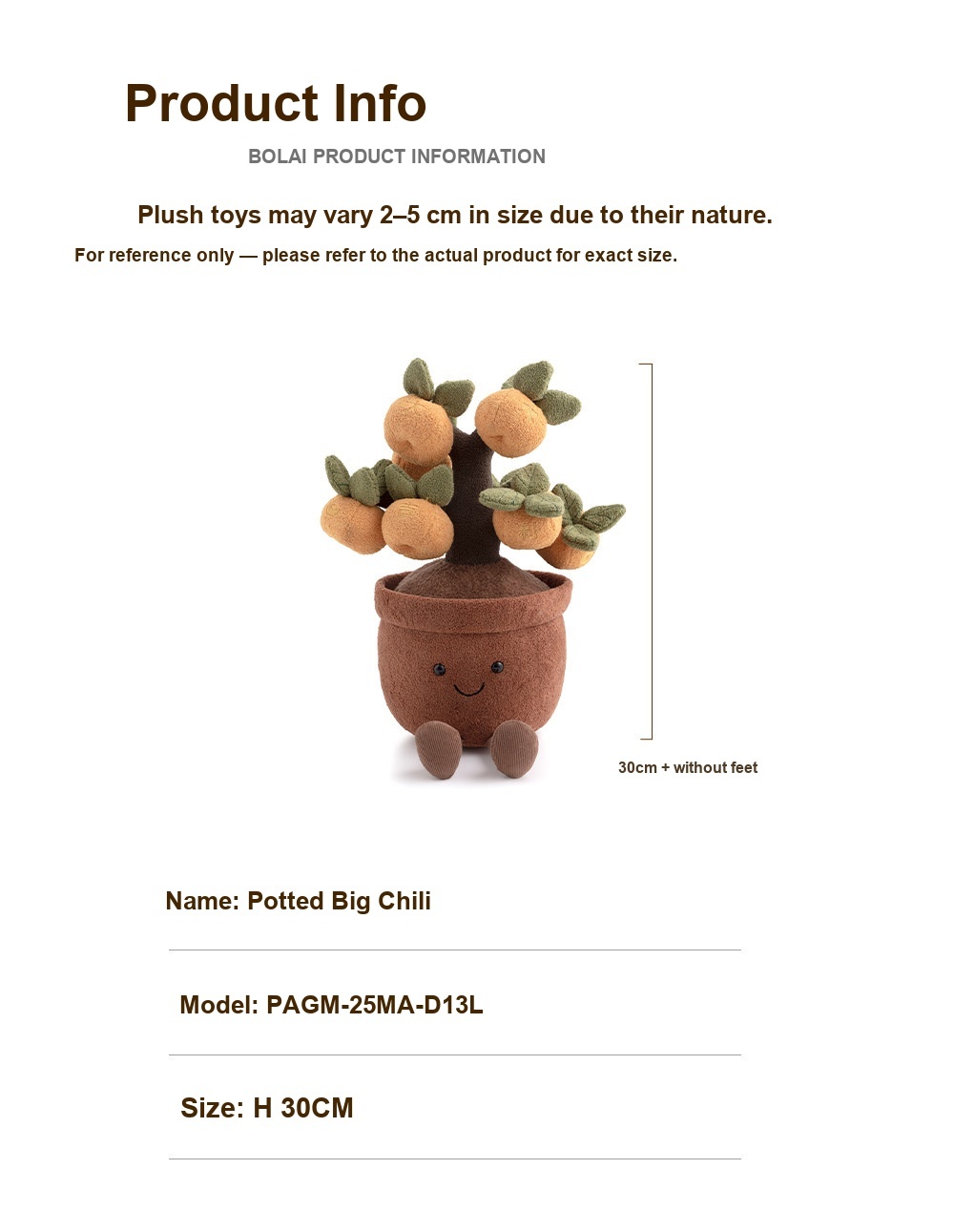 Lucky Orange Tree Pot Plush