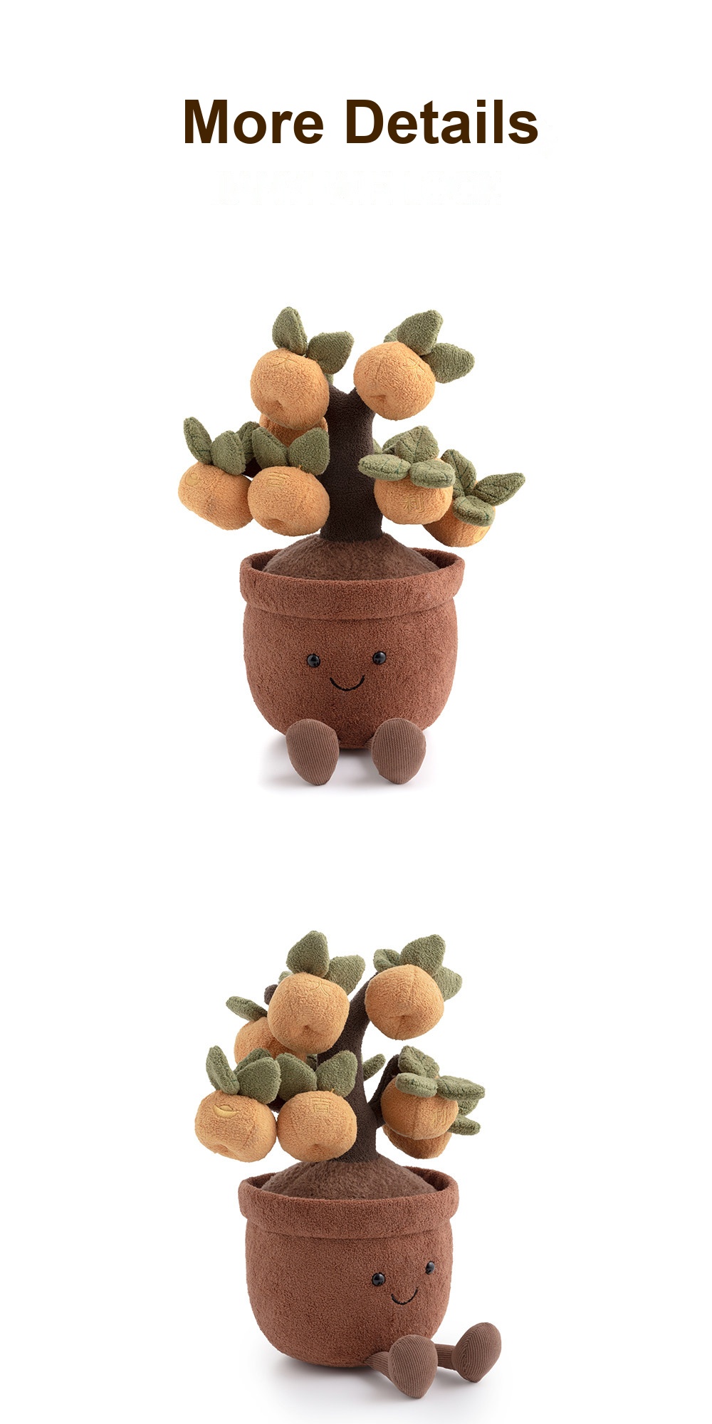 Lucky Orange Tree Pot Plush