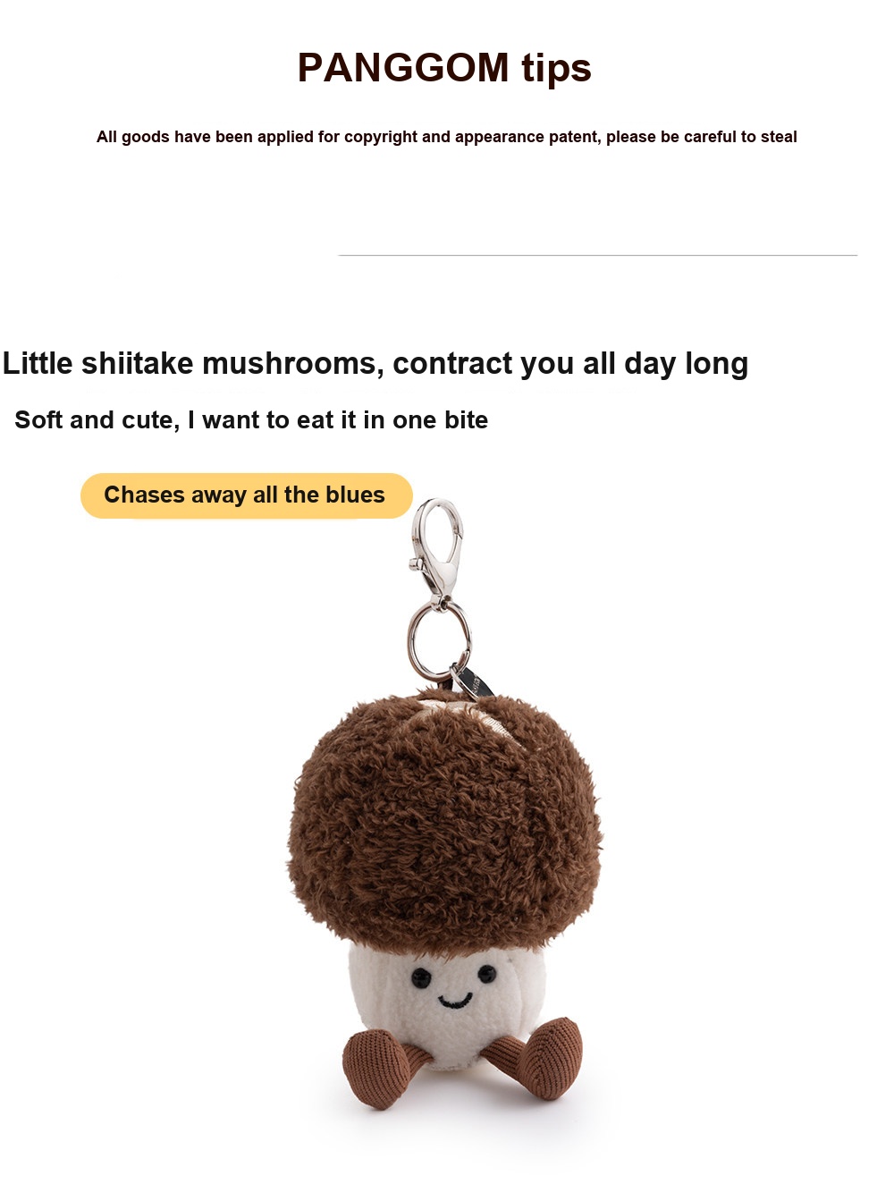 Mushroom Plush Charm