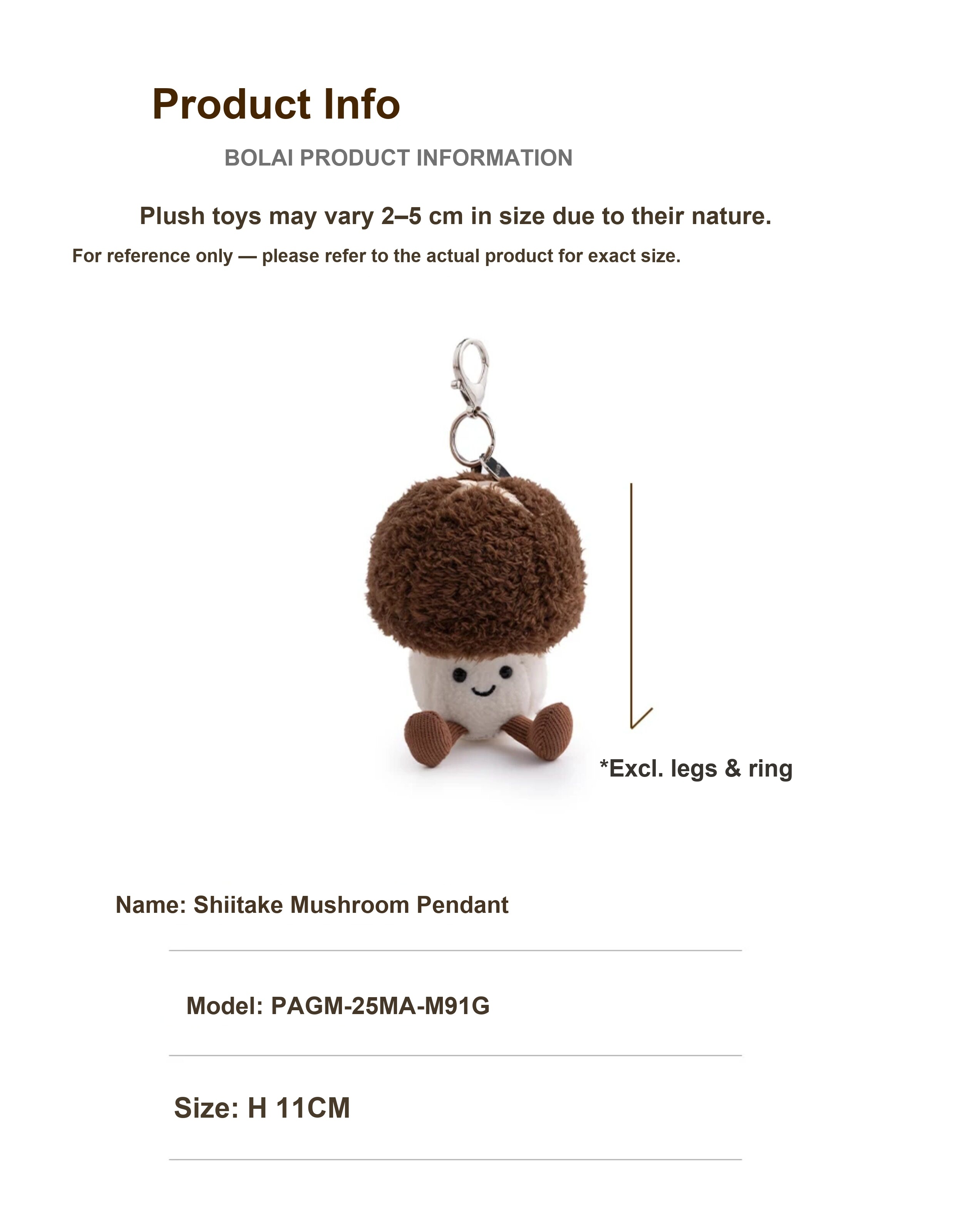 Mushroom Plush Charm