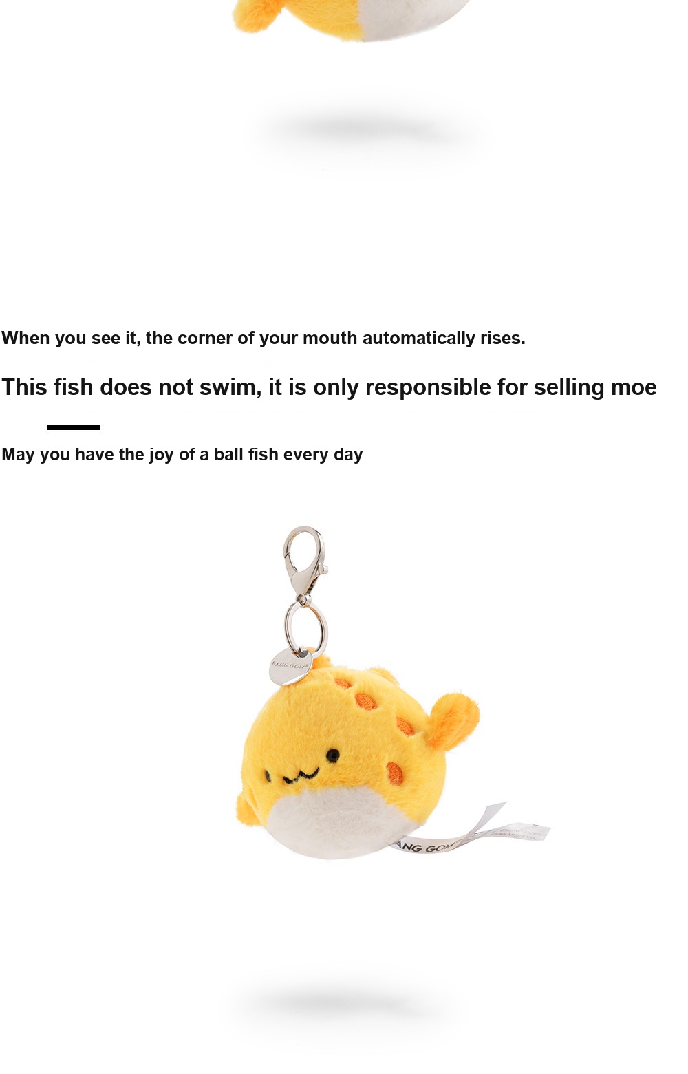 Puffy Fish Plush Charm