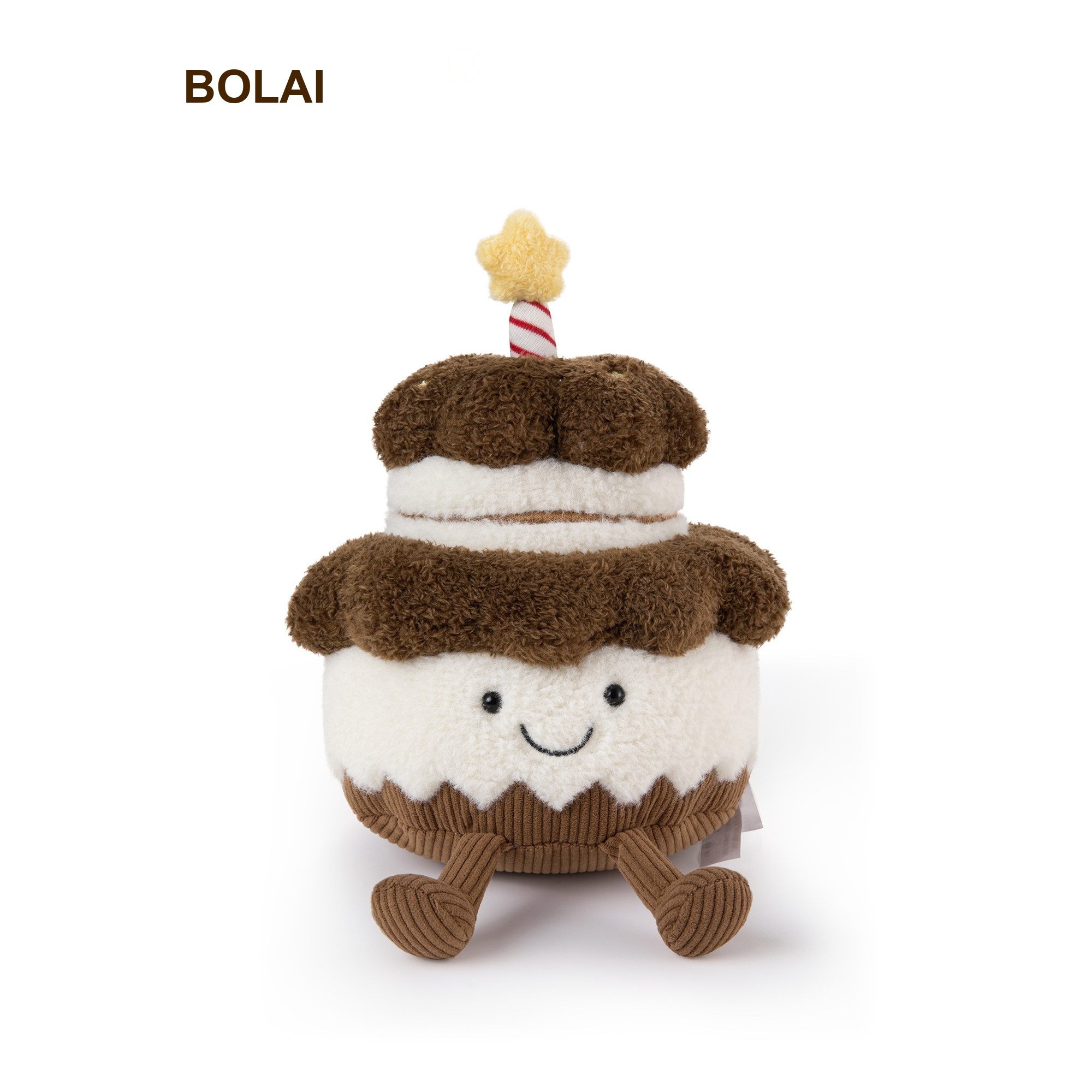 Smiley Cocoa Cake Plush Toy