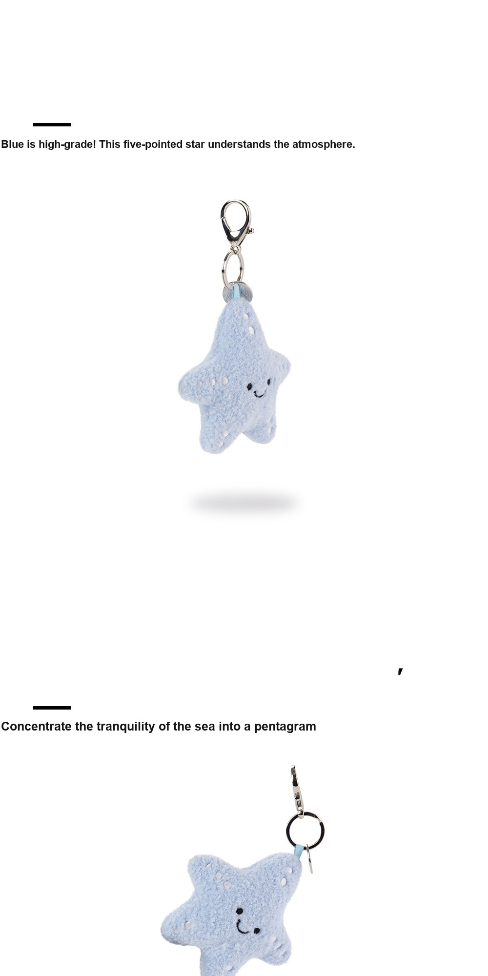 Blue Starfish Plush Charm