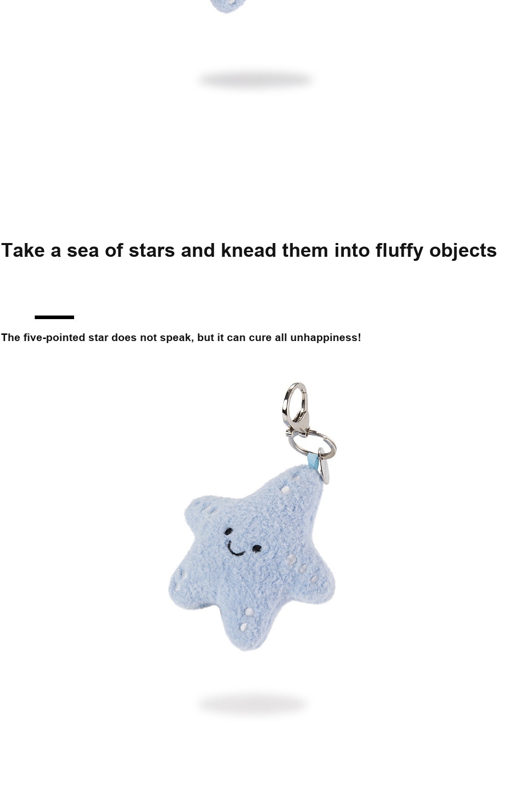 Blue Starfish Plush Charm