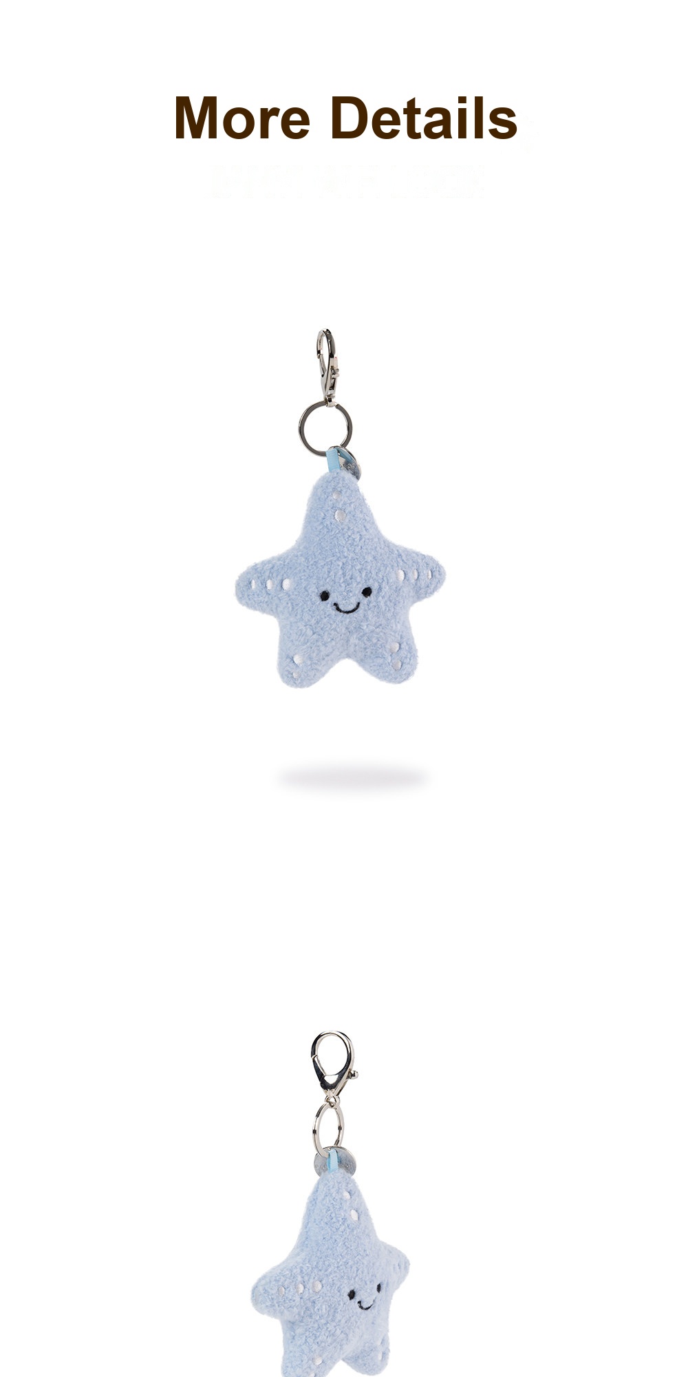 Blue Starfish Plush Charm