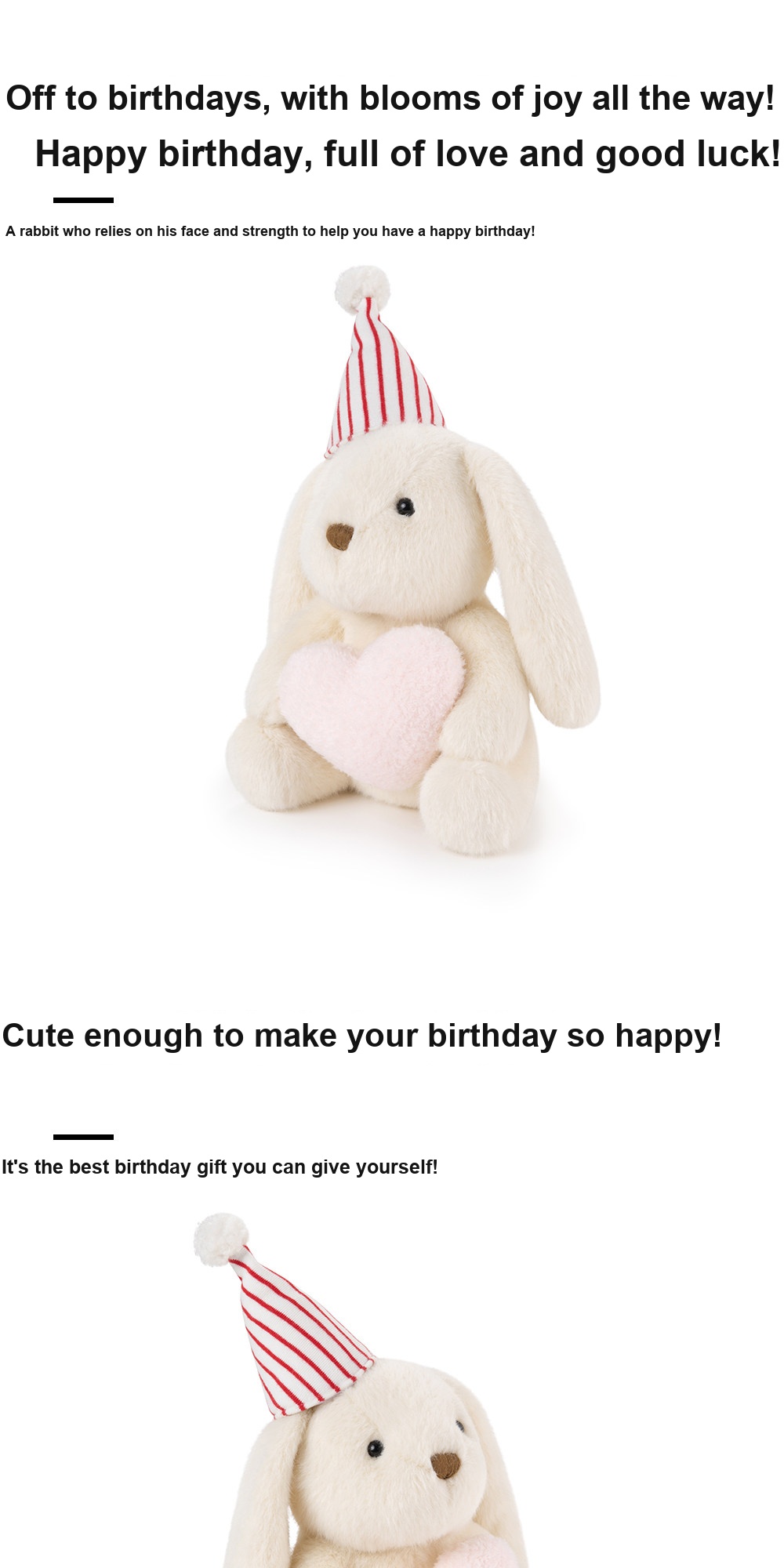 Birthday Miko Bunny Plush Toy