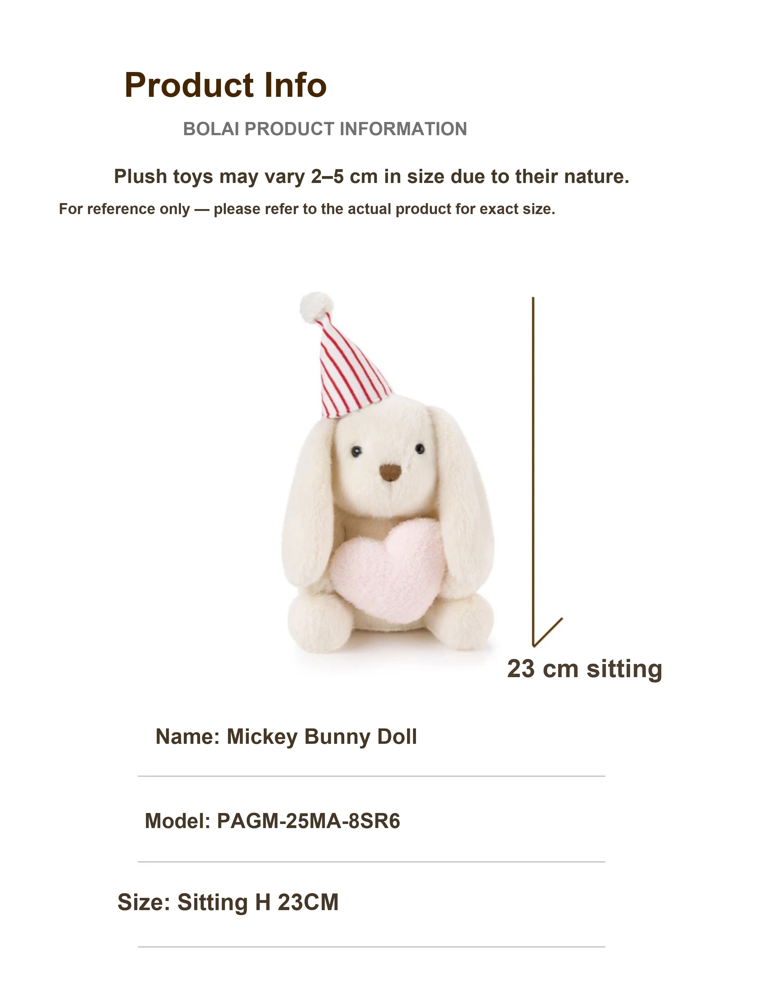 Birthday Miko Bunny Plush Toy