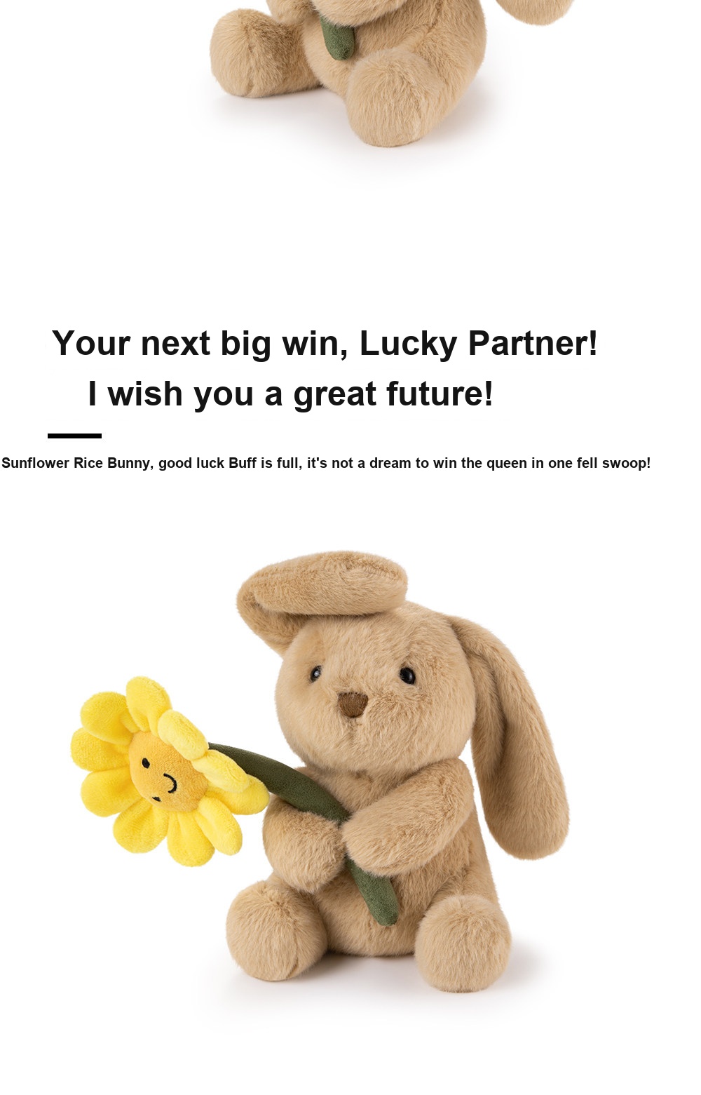 Sunflower Miko Bunny Plush