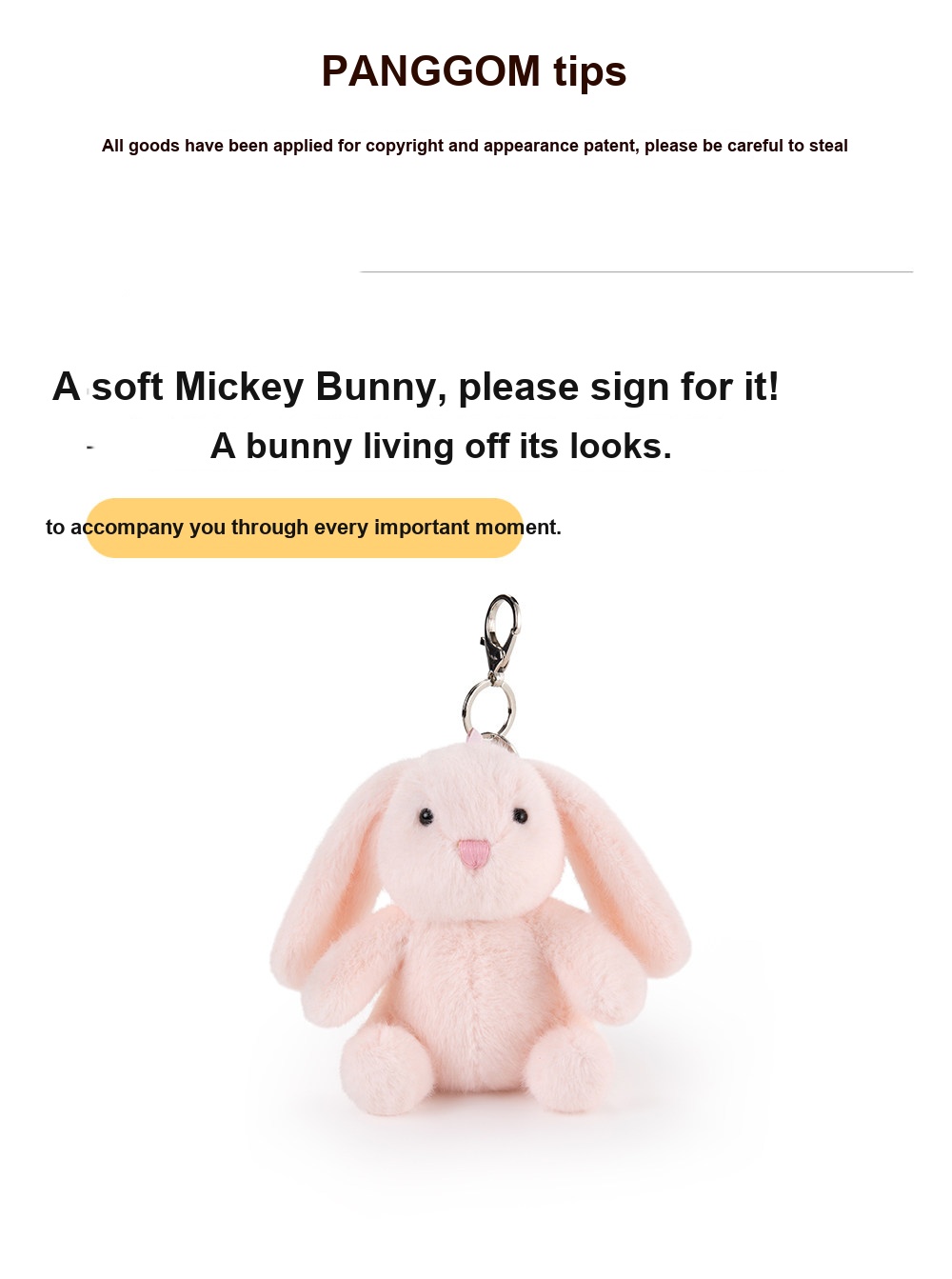Miko Bunny Plush Charm