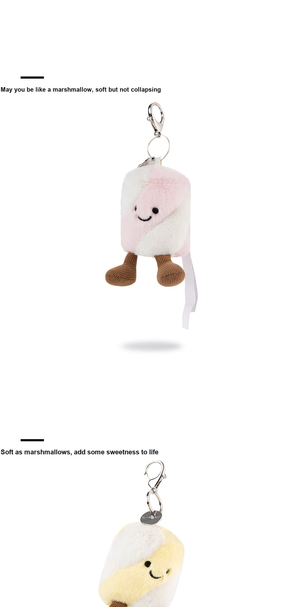 Marshmallow Plush Charm