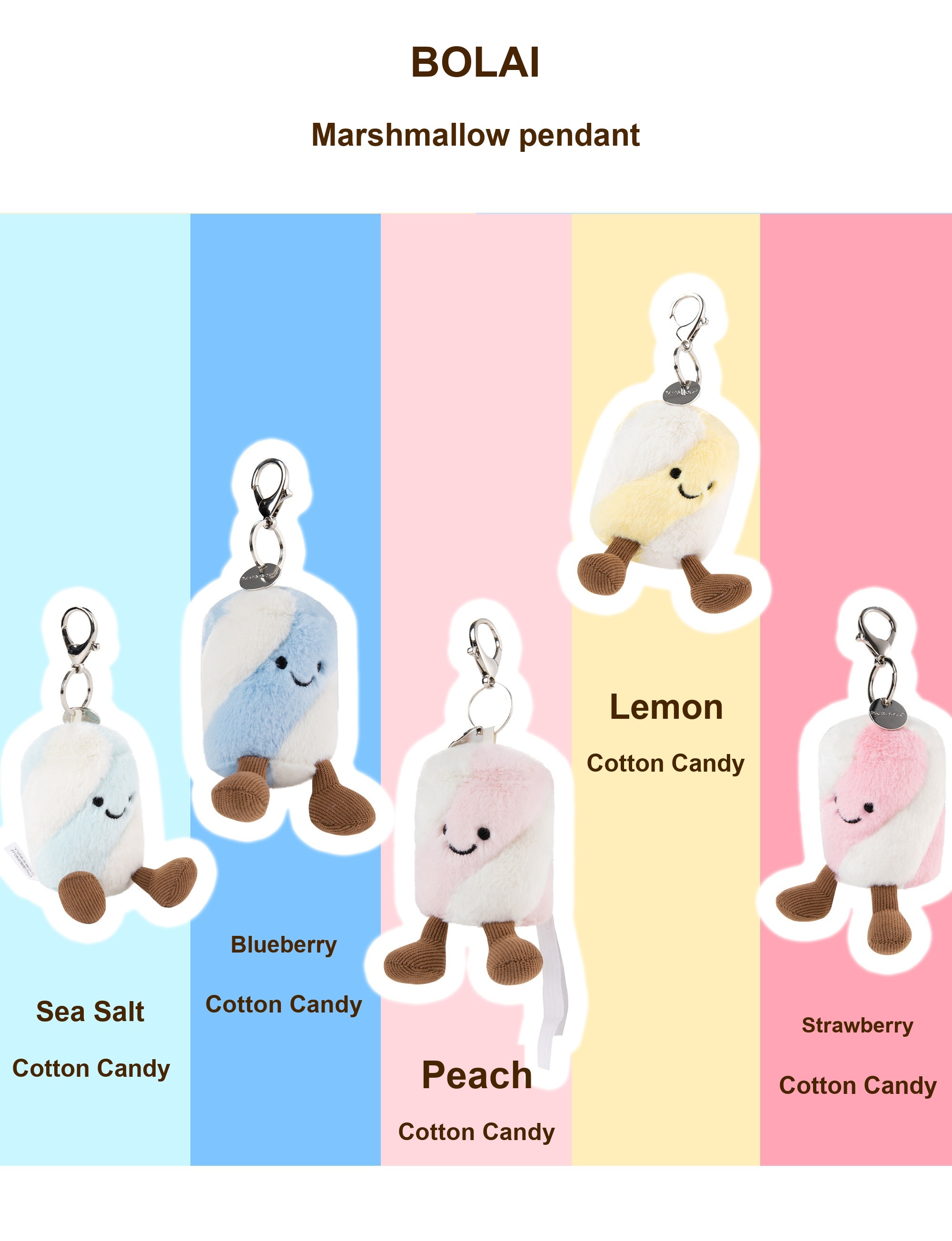 Marshmallow Plush Charm