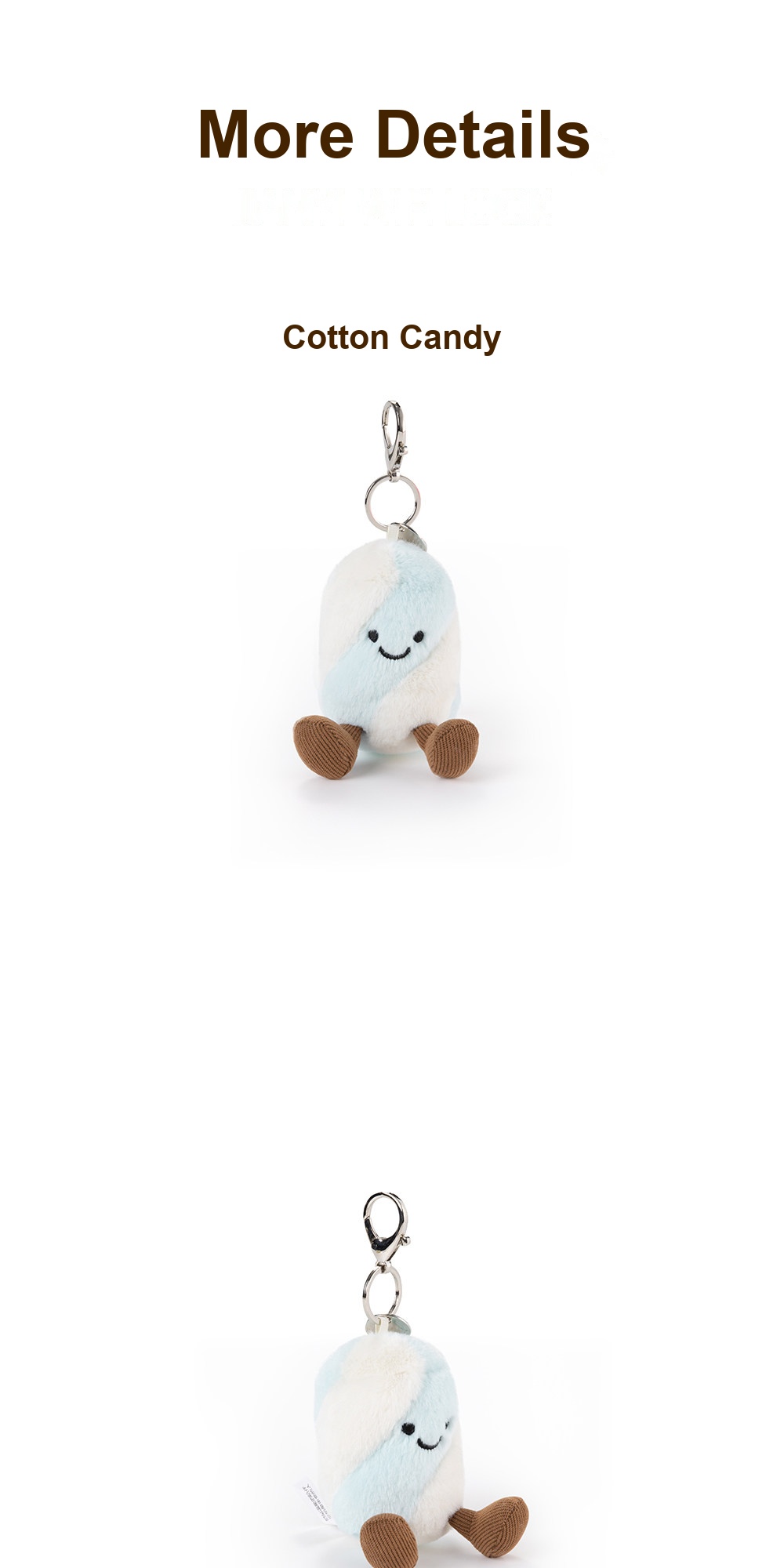 Marshmallow Plush Charm