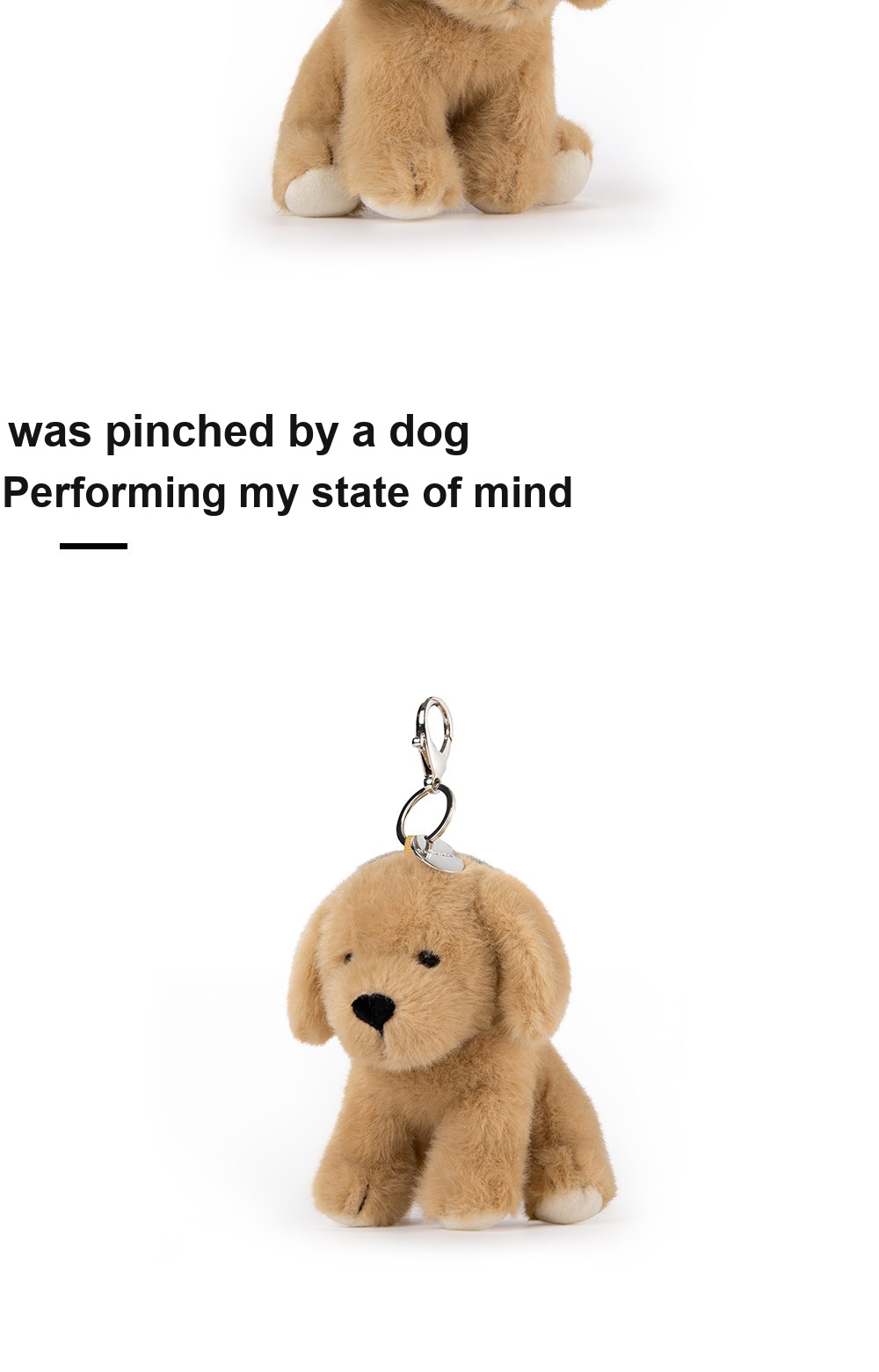 Golden Retriever Puppy Plush Charm