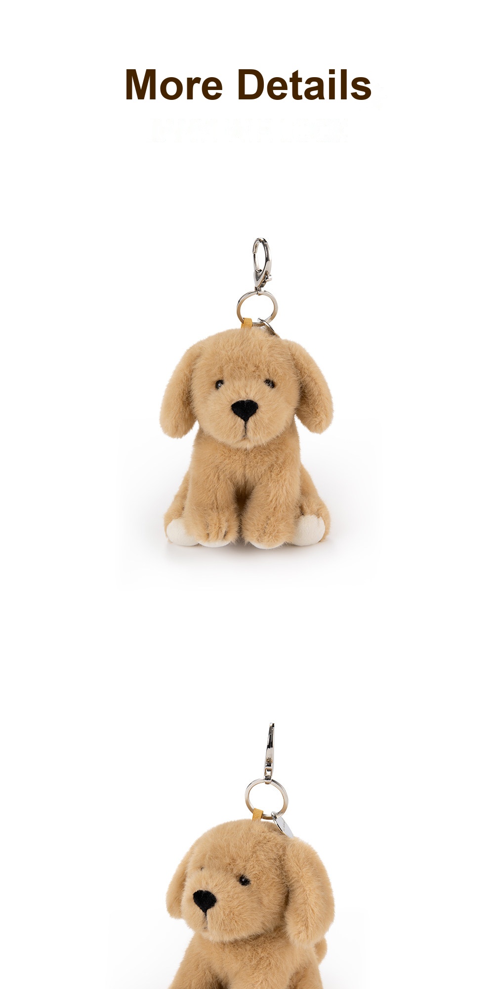 Golden Retriever Puppy Plush Charm
