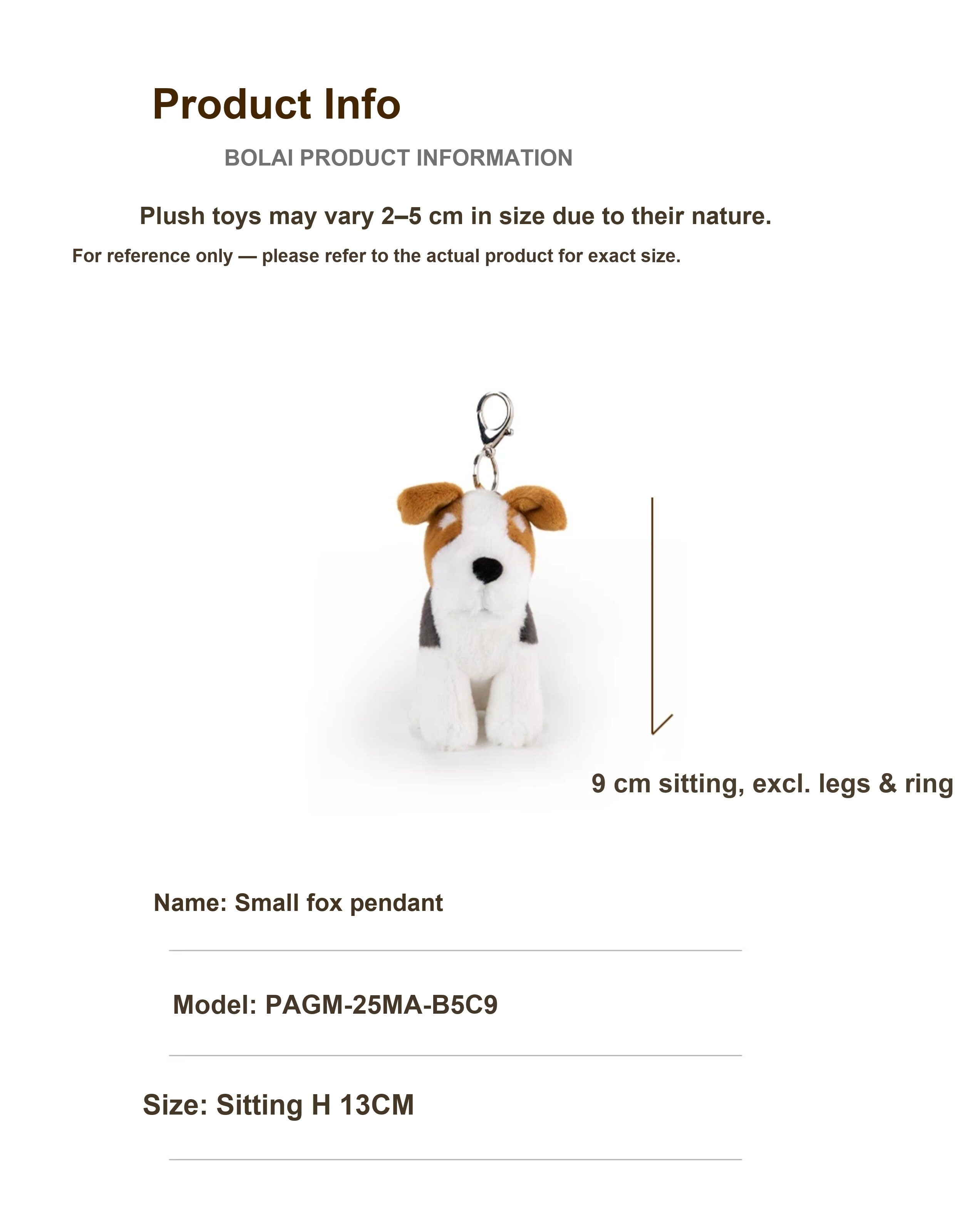 Fox Terrier Plush Charm