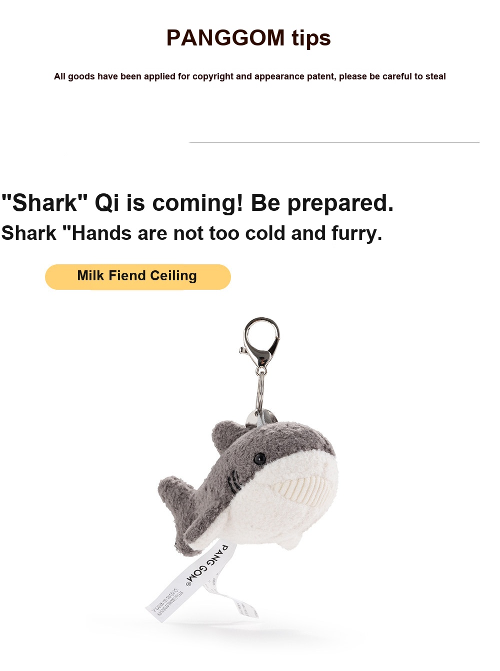 Little Shark Plush Charm