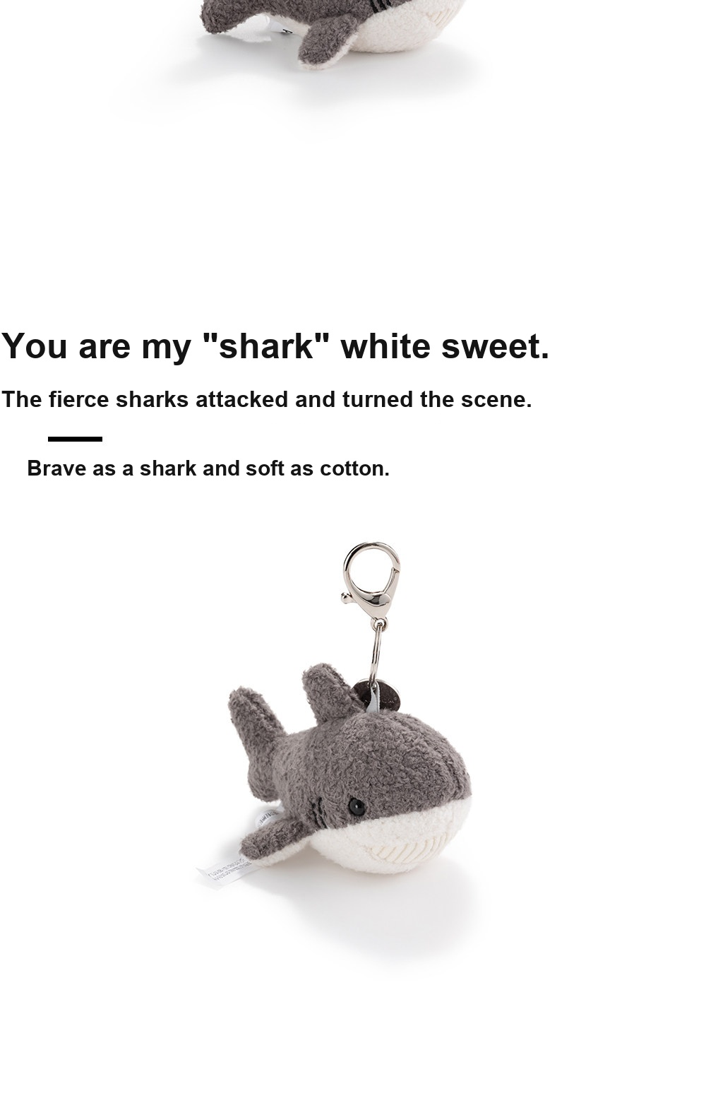 Little Shark Plush Charm