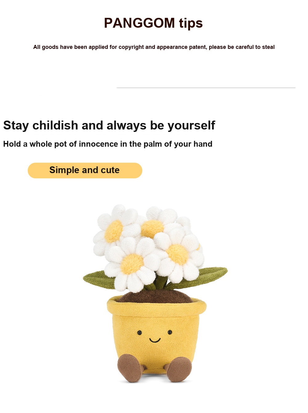 Daisy Pot Plush