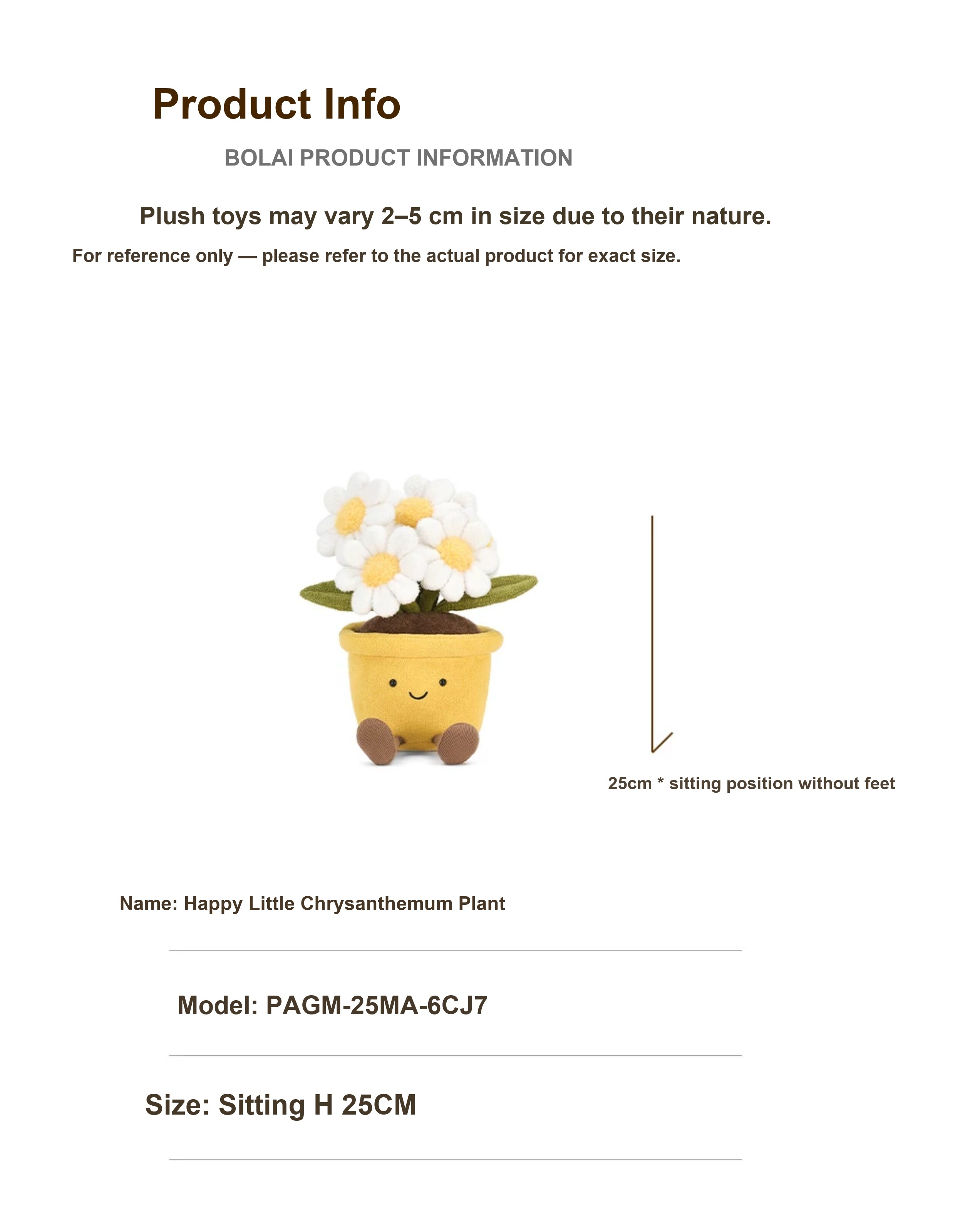 Daisy Pot Plush