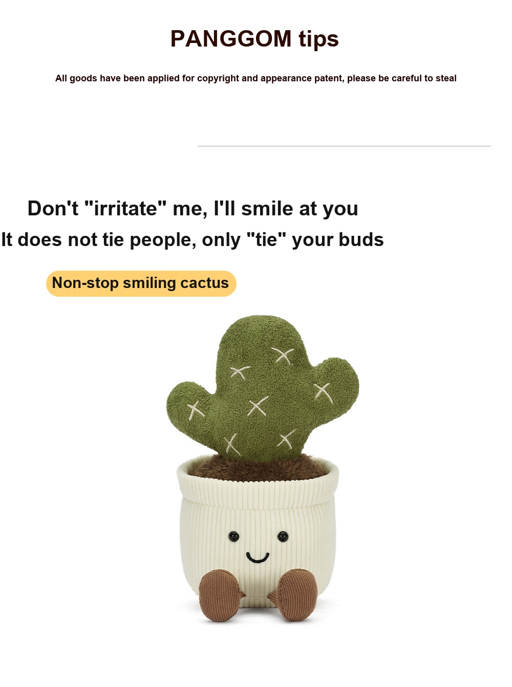 Mini Cactus Pot Plush