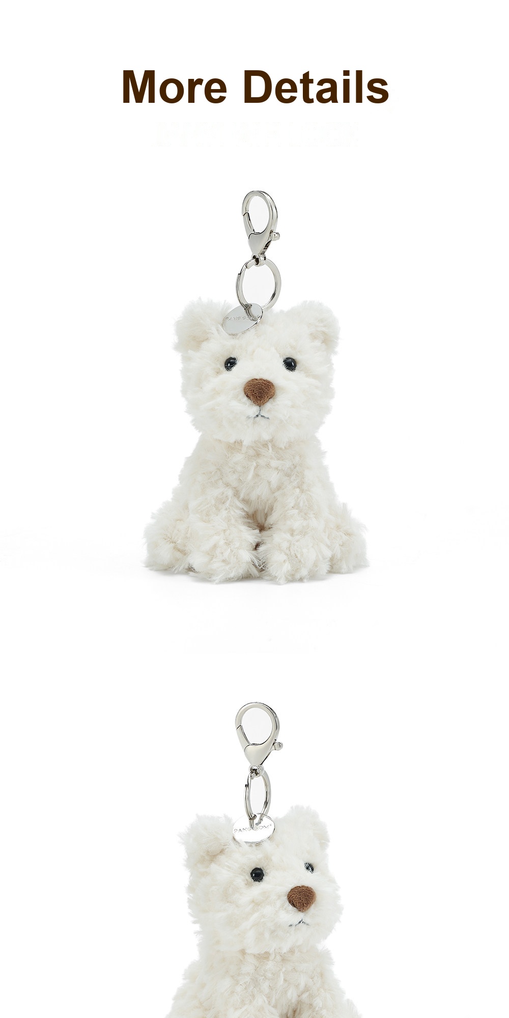 Westie Puppy Plush Charm