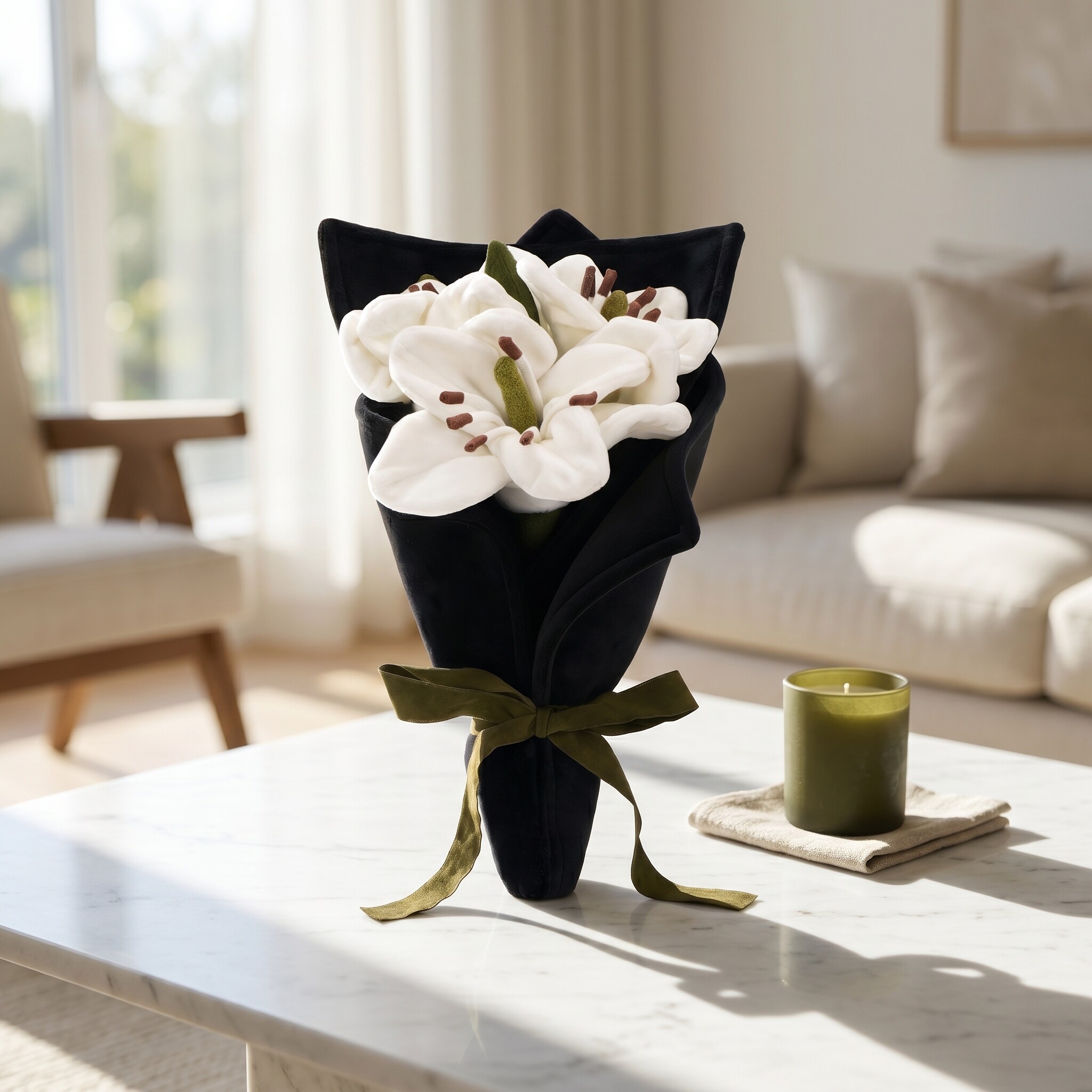 Handheld Lily Bouquet Plush