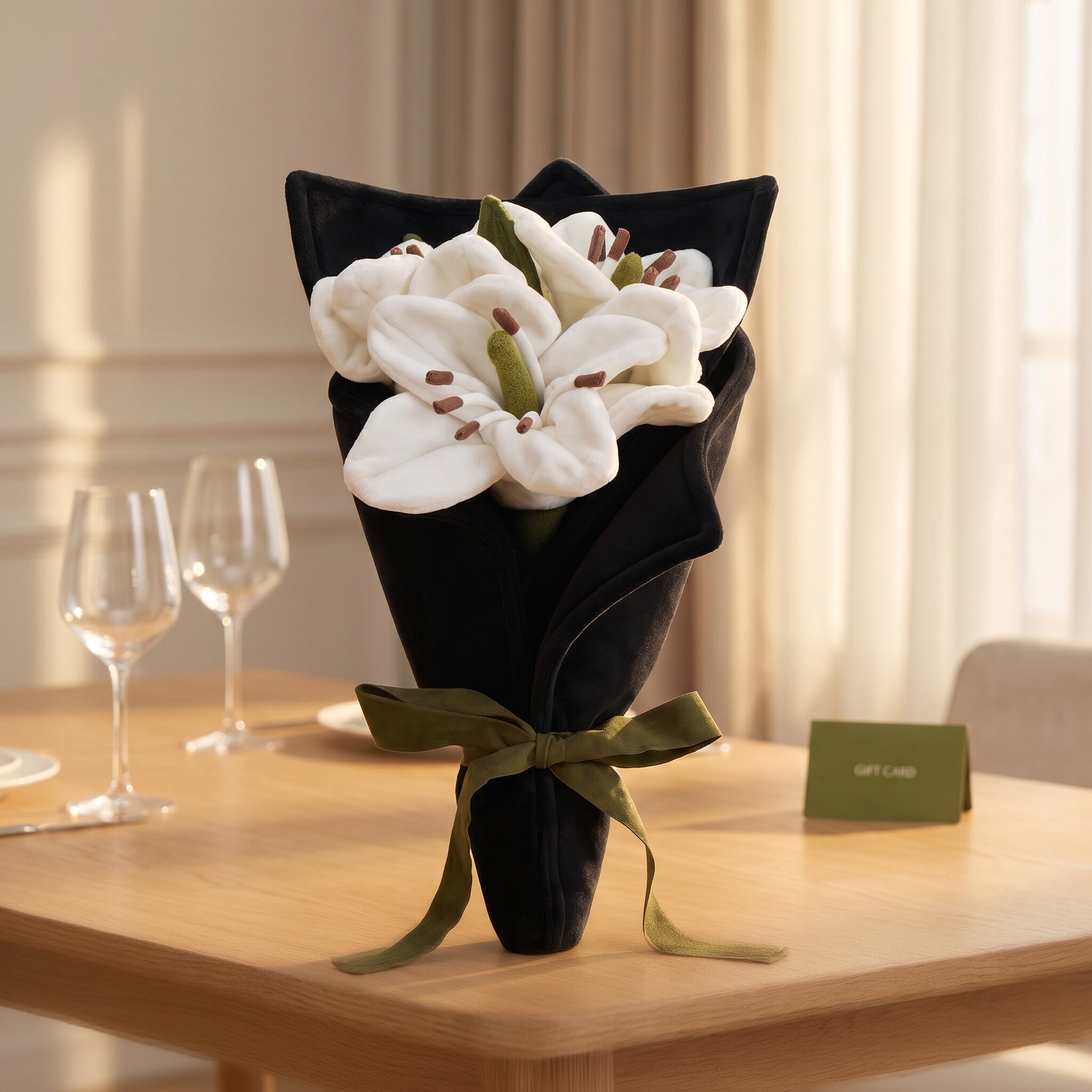 Handheld Lily Bouquet Plush