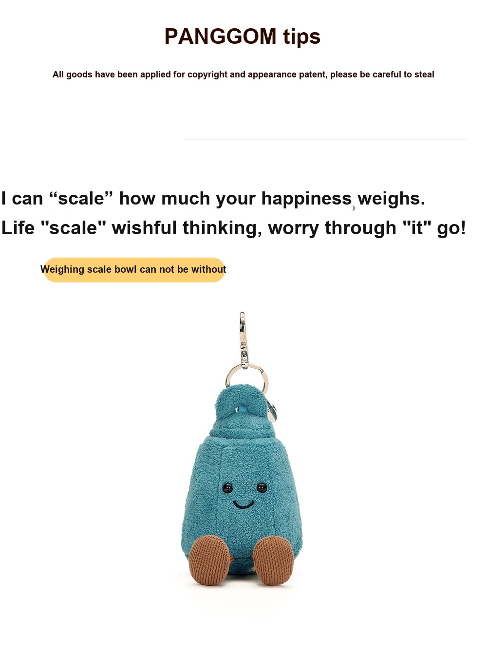 Dreams Come True Scale Weight Plush Charm