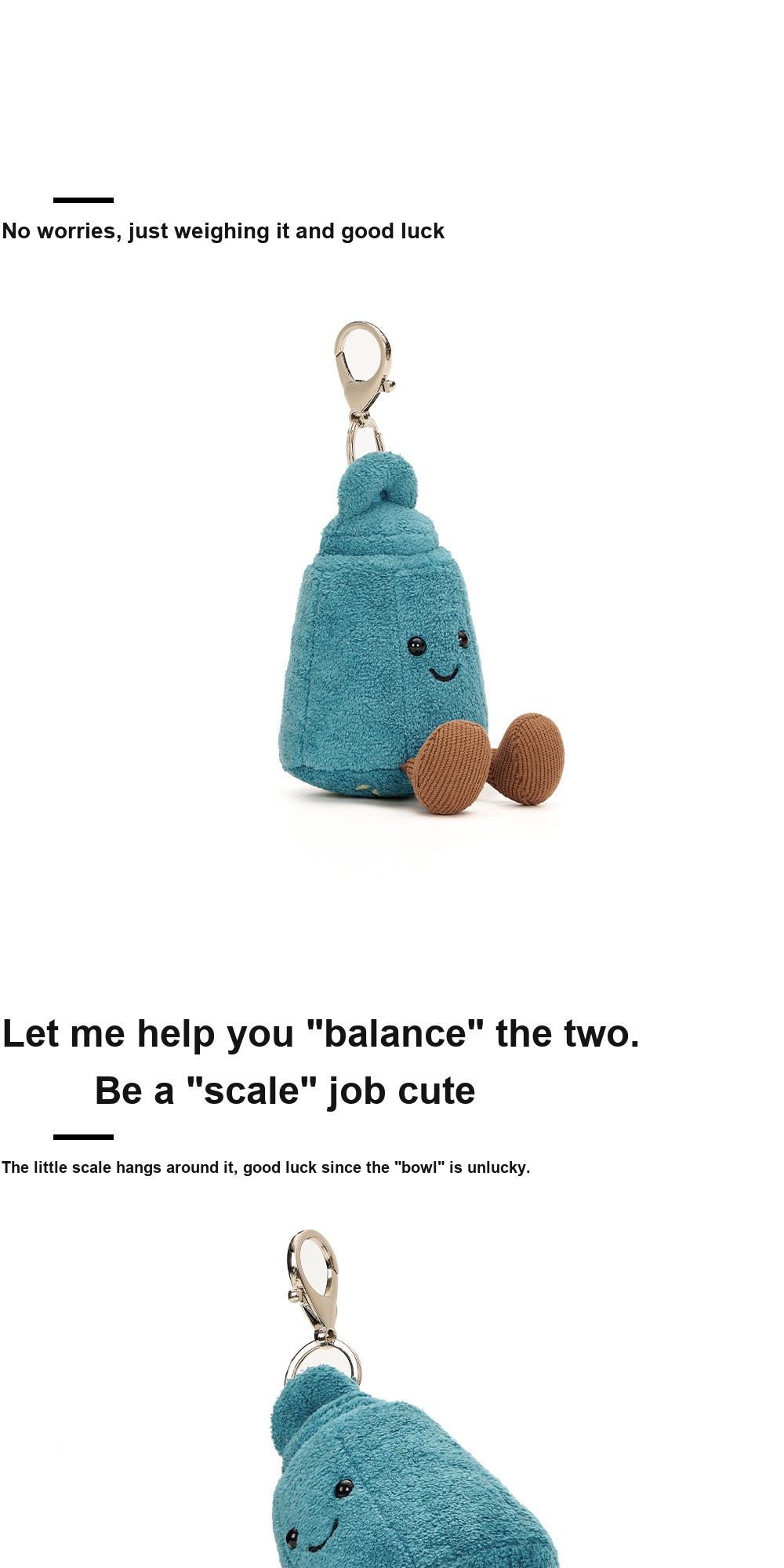 Dreams Come True Scale Weight Plush Charm