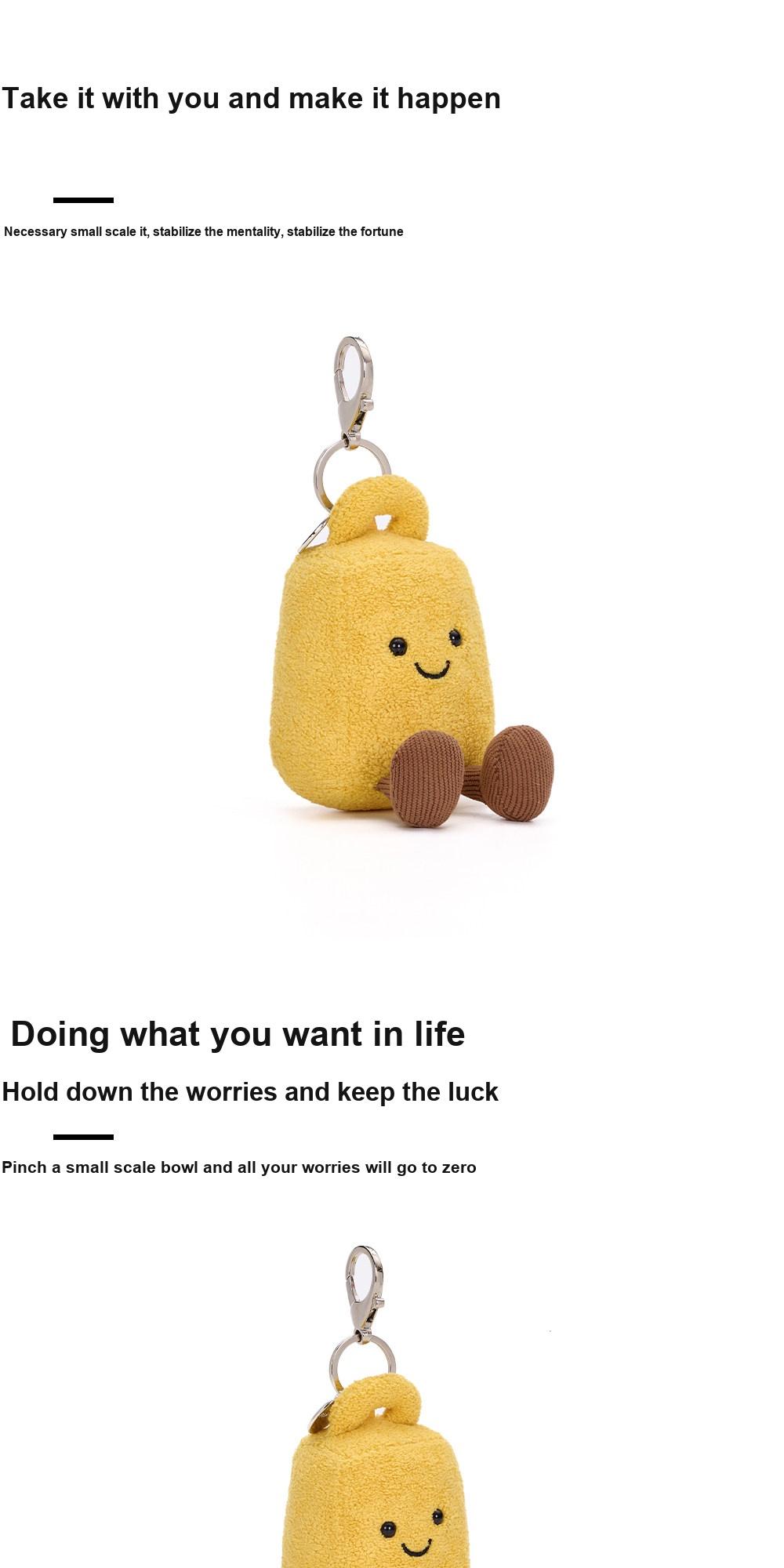Good Wishes Scale Weight Plush Charm