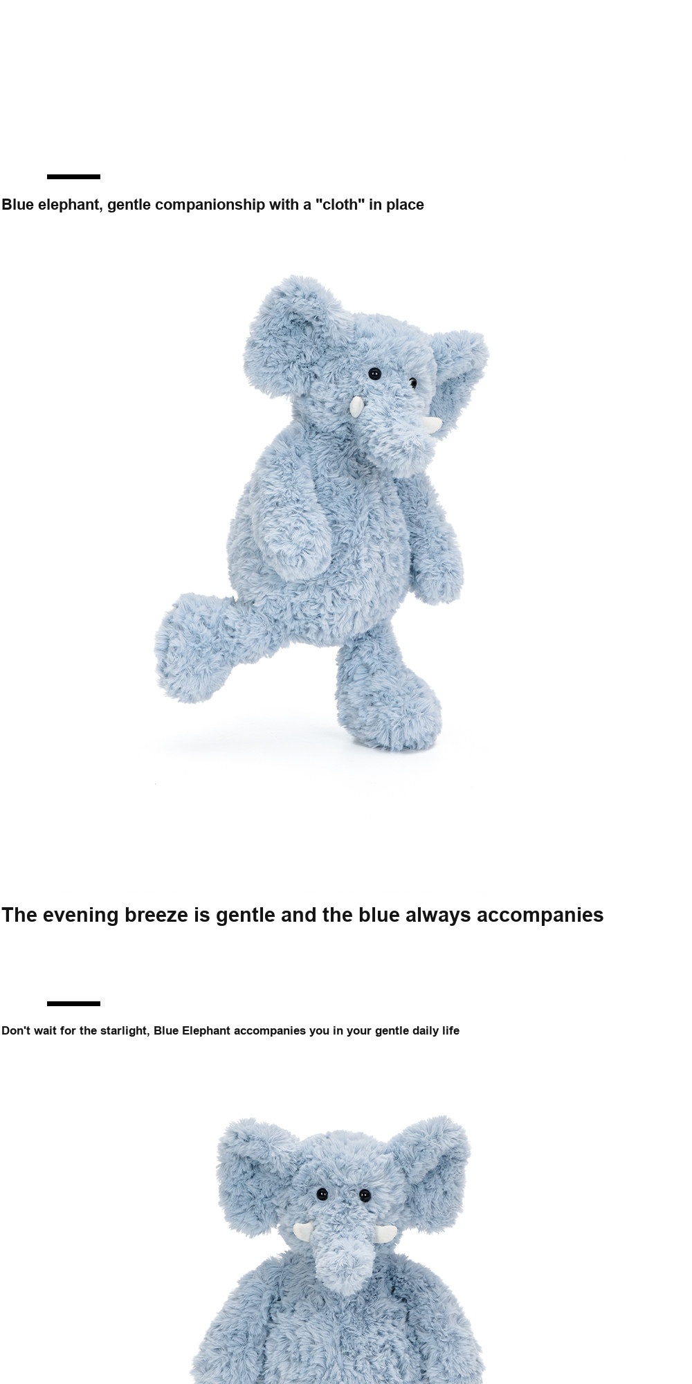Blu Elephant Plush Toy